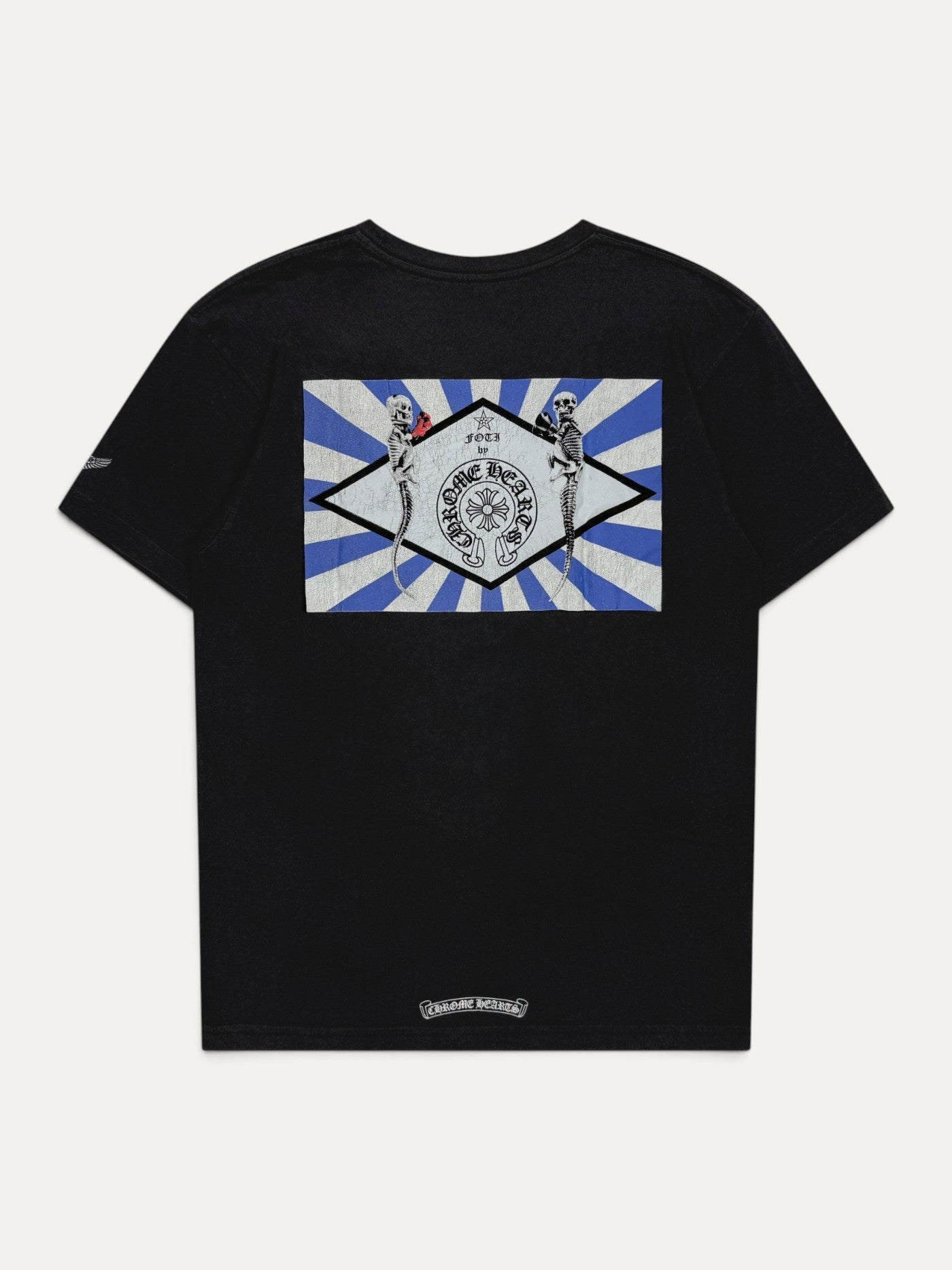Chrome Hearts x FOTI Vintage Black Skeleton Tee