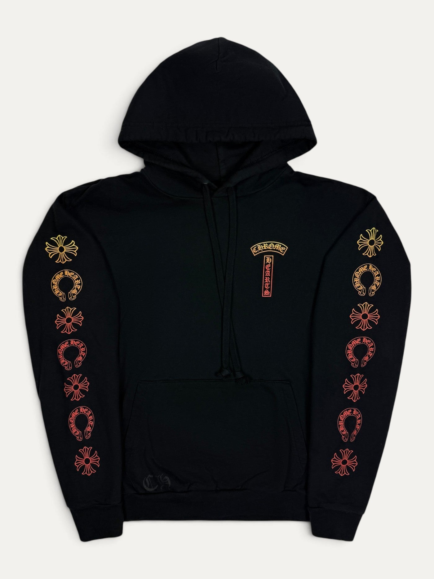 Chrome Hearts Black Gradient Made In Hollywood Multi Logo Hoodie