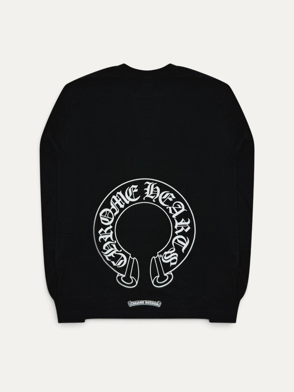 Chrome Hearts Black Floral Horseshoe Longsleeve