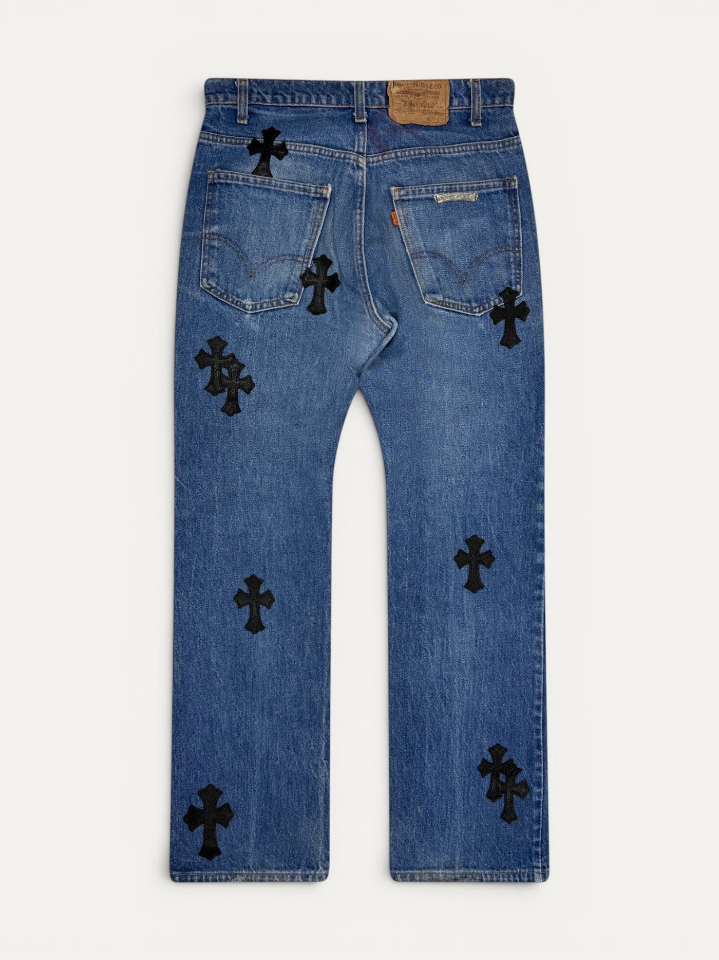 Chrome Hearts Cross Patch Levi's 517 Blue Levi's Jeans