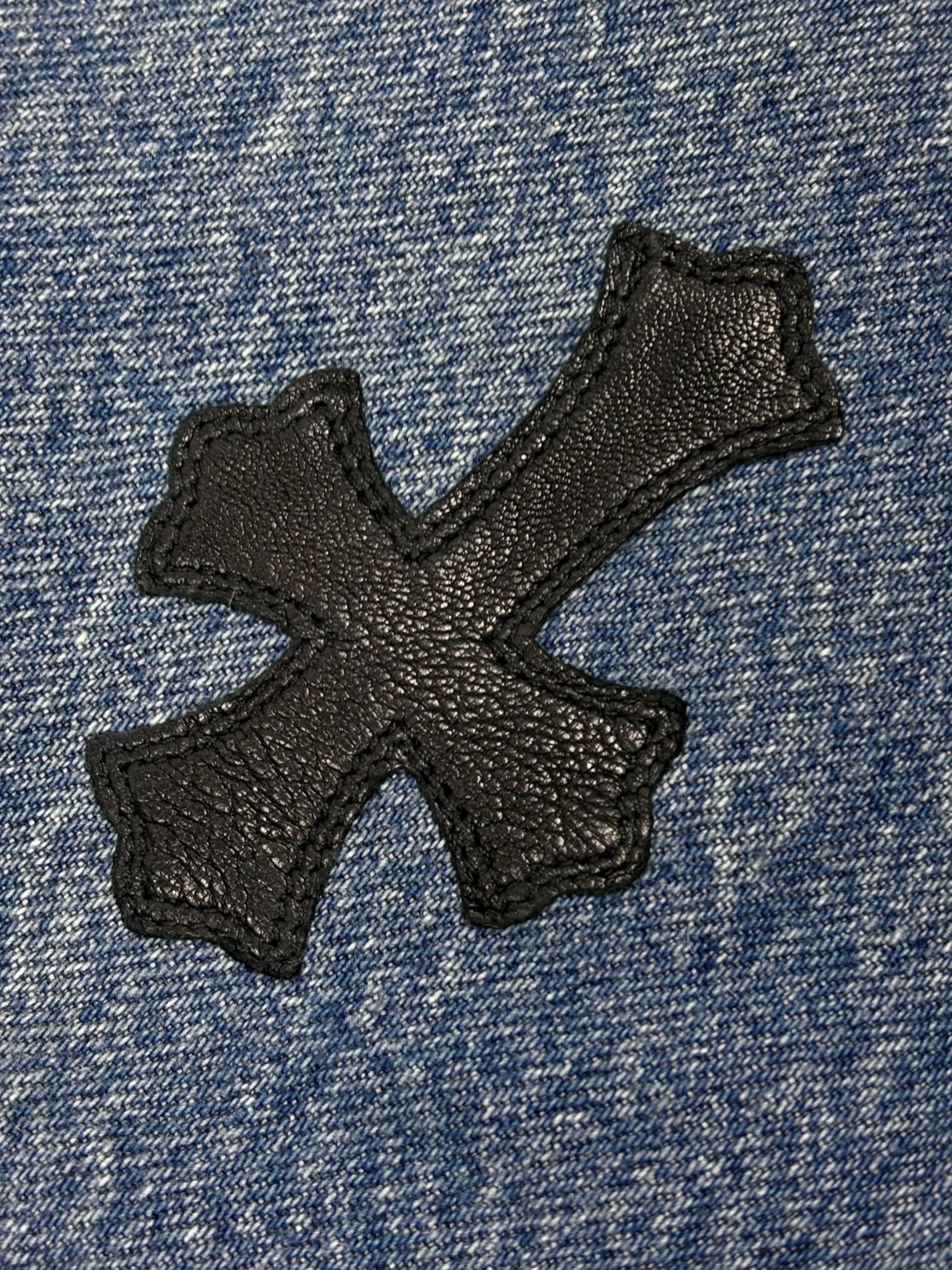 Chrome Hearts Blue 517 Cross Patch Levi's Denim Jeans