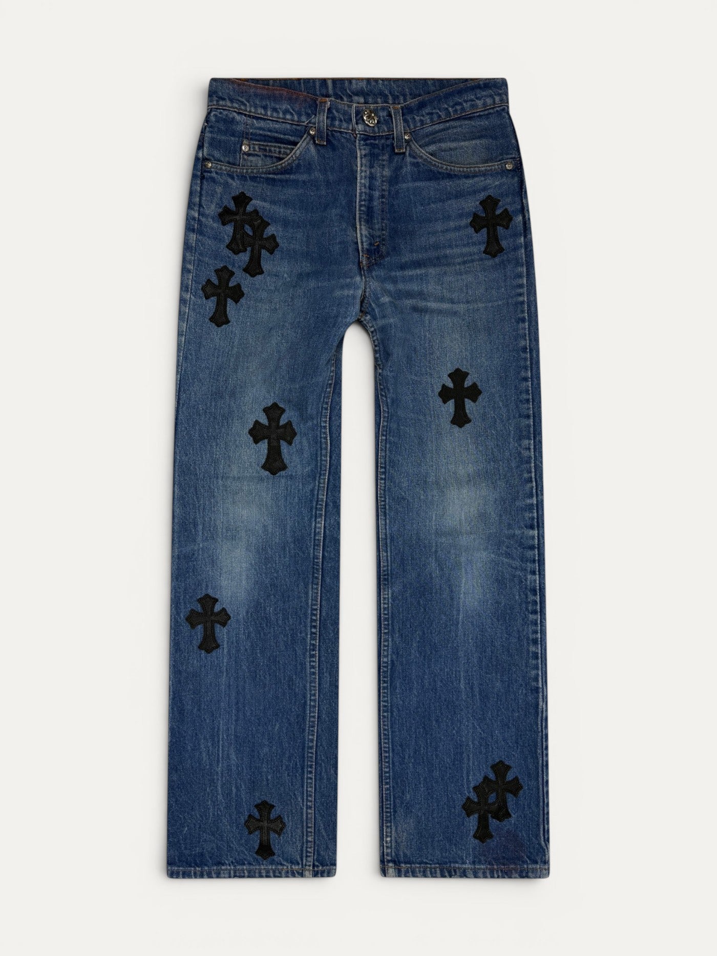Chrome Hearts Cross Patch Levi's 517 Blue Levi's Jeans