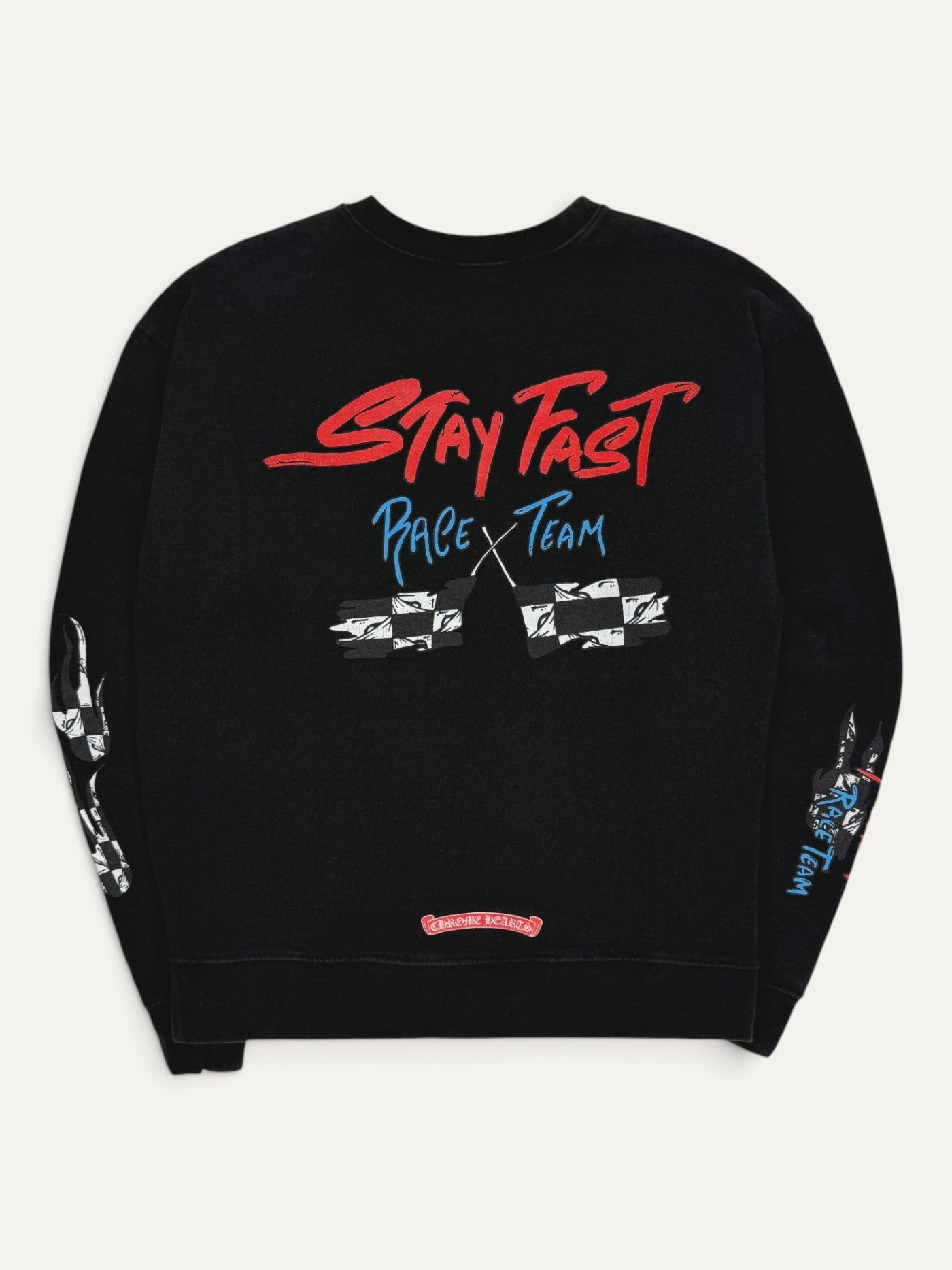 Chrome Hearts Matty Boy Stay Fast Black Crewneck