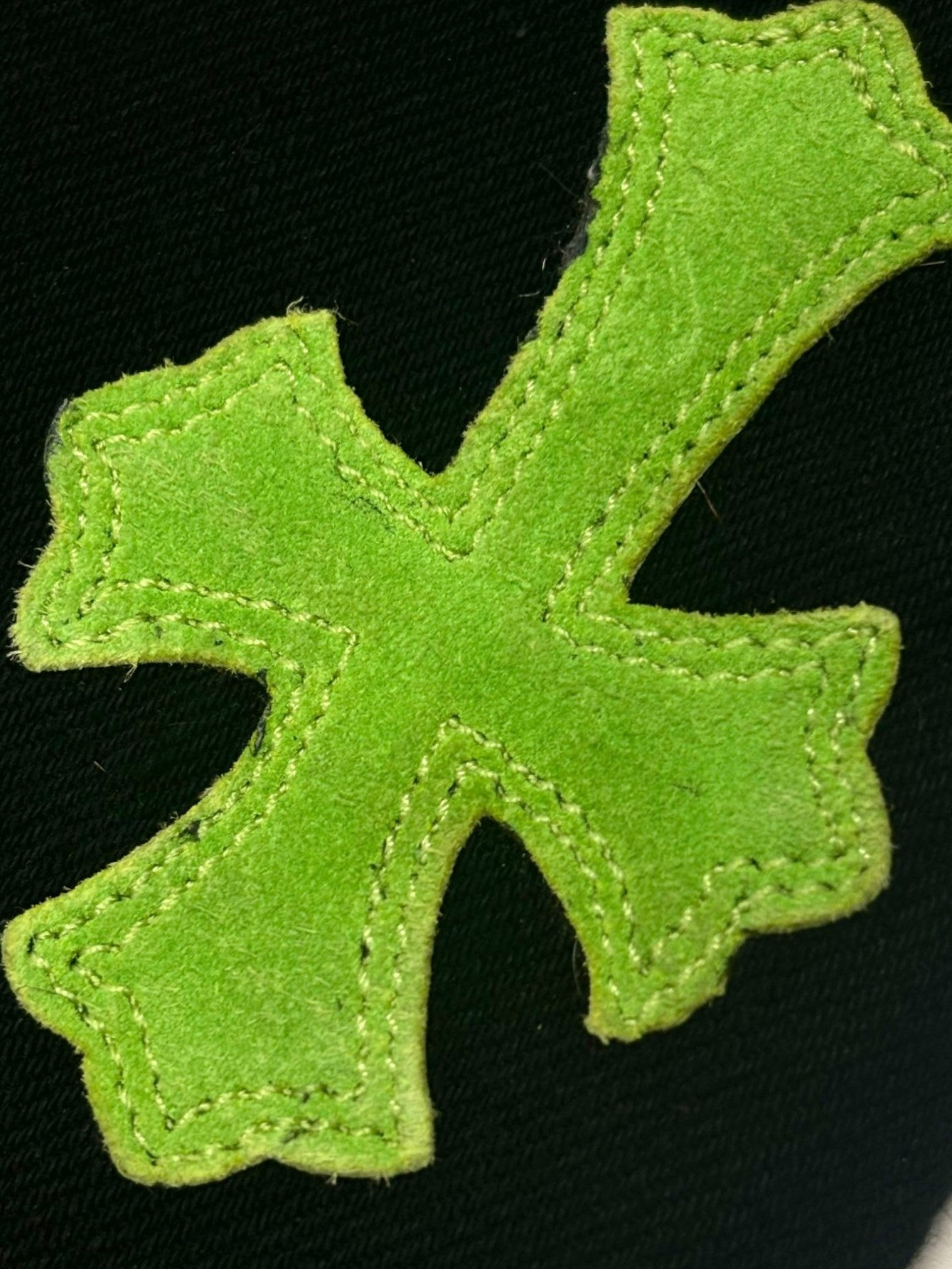 Chrome Hearts Green Cheetah Cross Patch Black Levi’s Denim Jeans
