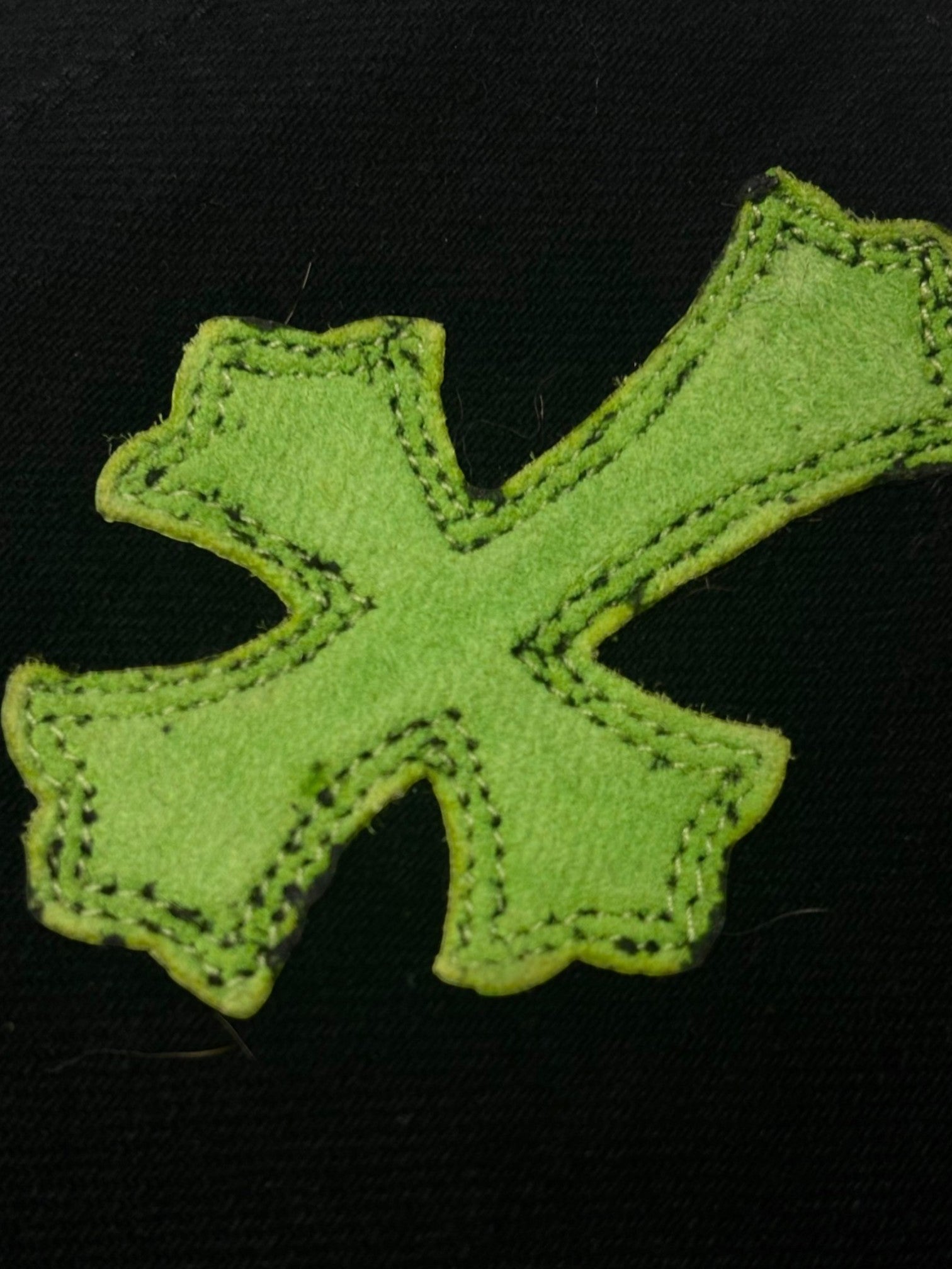 Chrome Hearts Green Cheetah Cross Patch Black Levi’s Denim Jeans