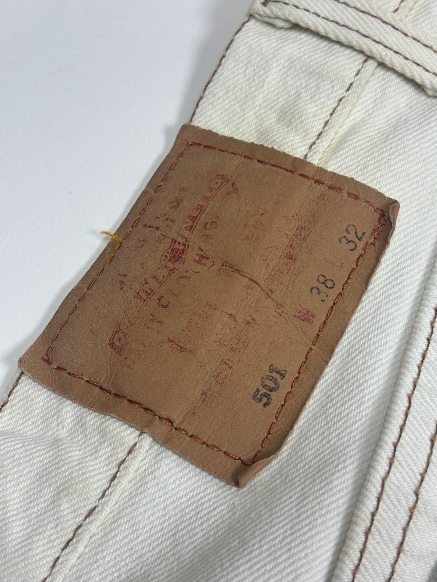 Chrome Hearts Matty Boy 1/1 Custom Painted Levi's Cross Patch Jeans