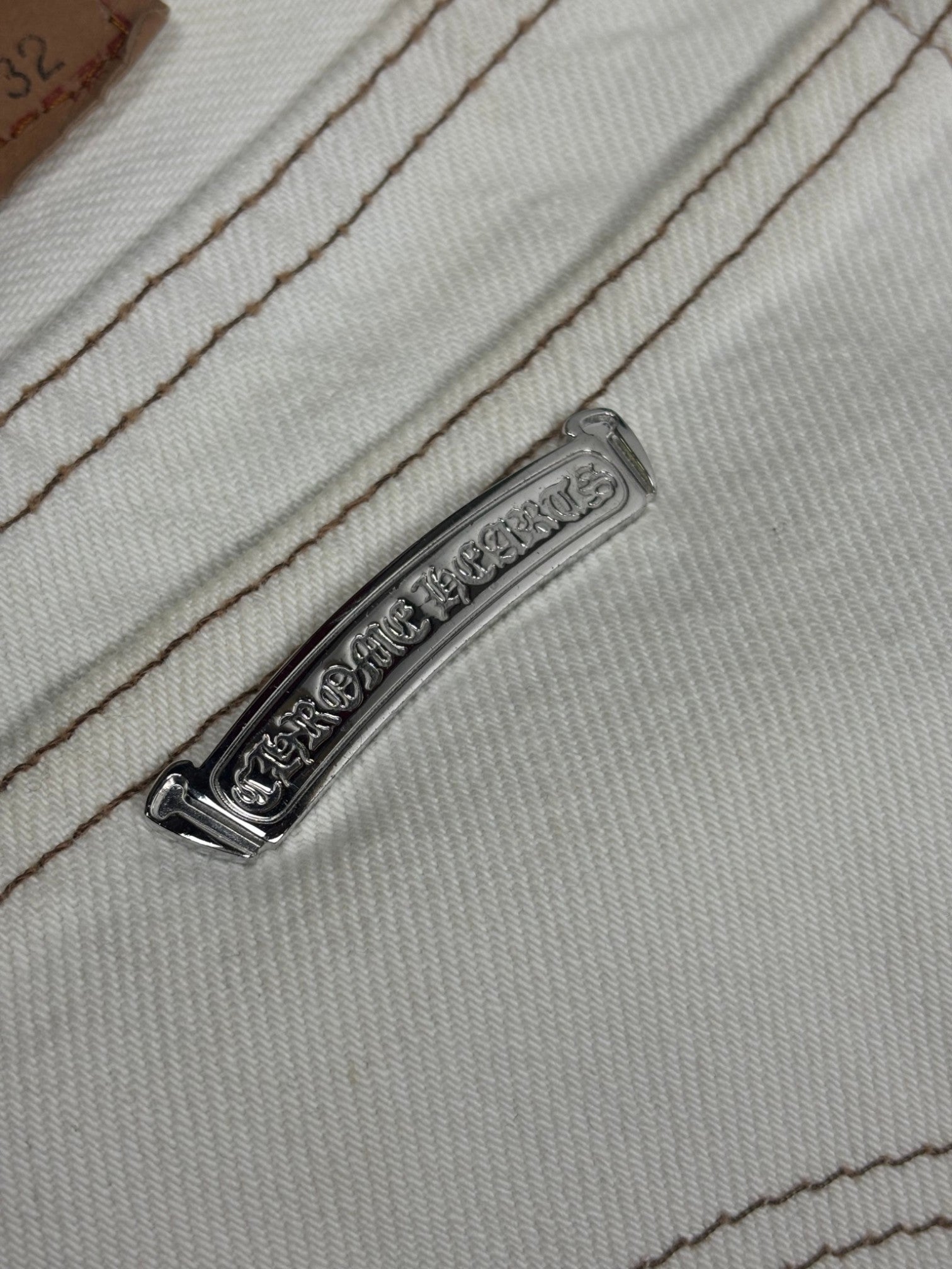 Chrome Hearts Matty Boy 1/1 Custom Painted Levi's Cross Patch Jeans