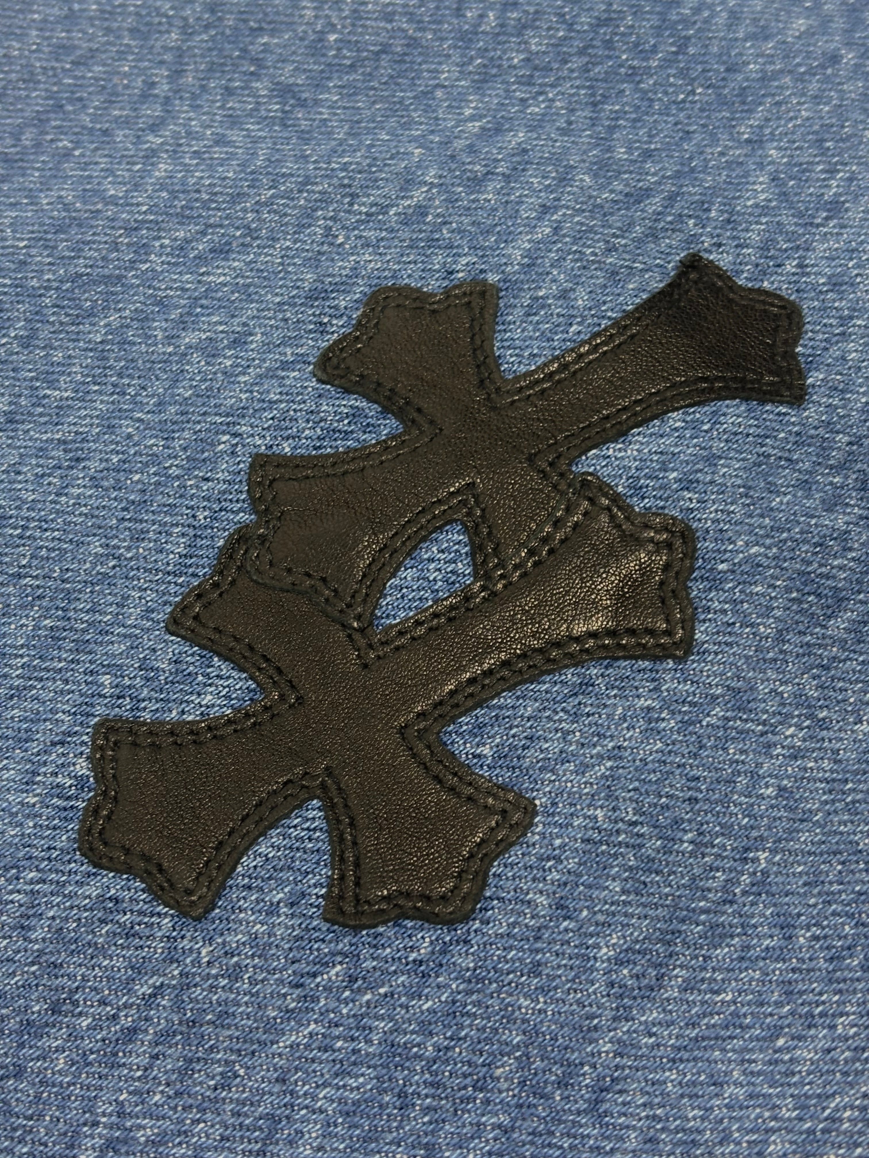 Chrome Hearts Blue 517 Cross Patch Levi's Denim Jeans
