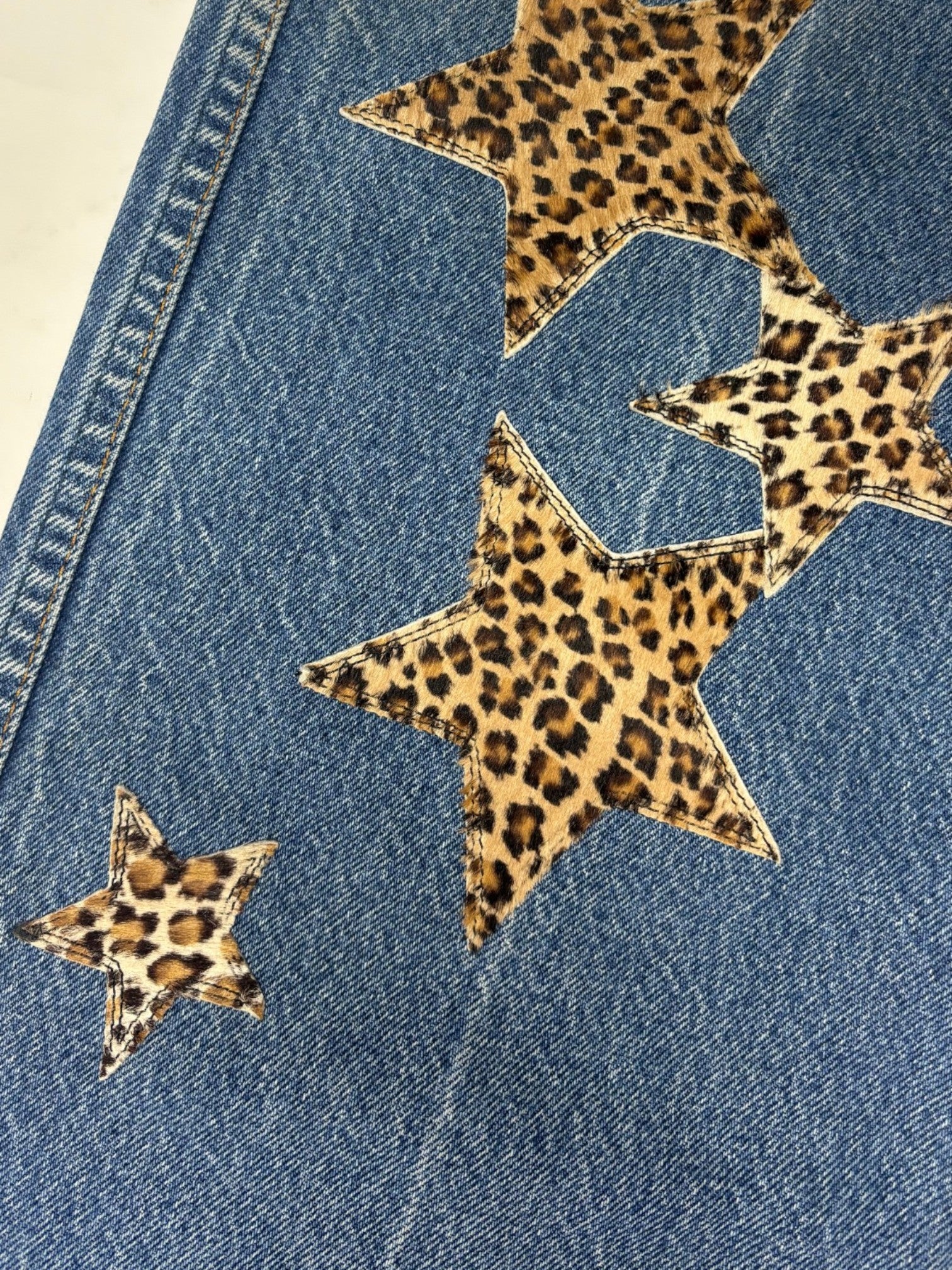 Chrome Hearts Cheetah Star Patch Levi's Denim Jeans