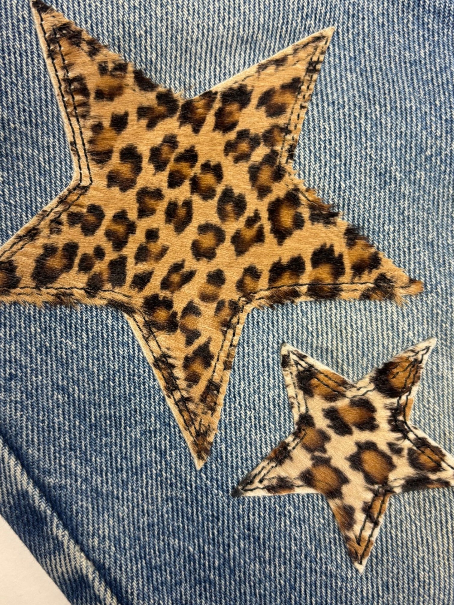 Chrome Hearts Cheetah Star Patch Levi's Denim Jeans