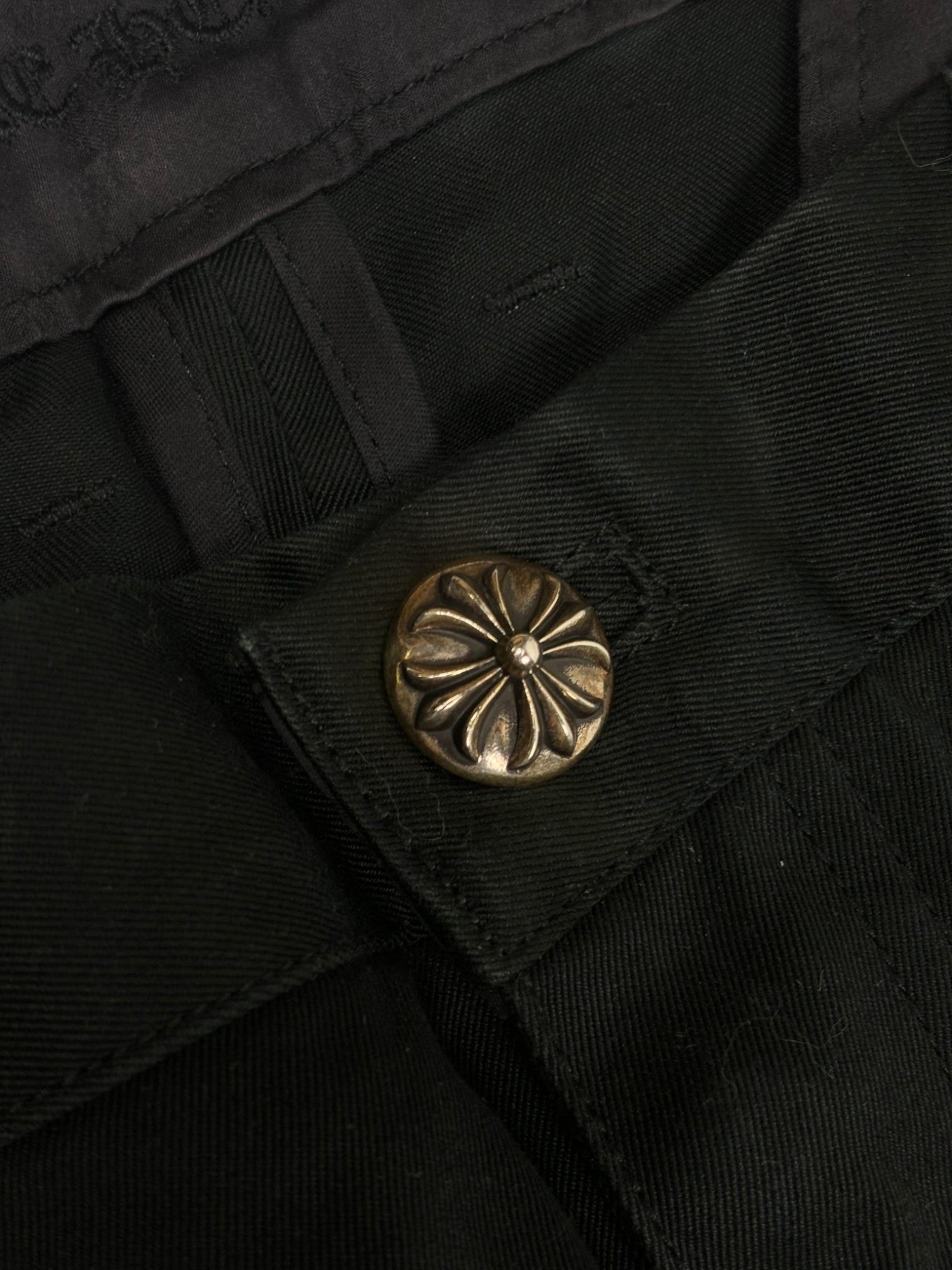 Chrome Hearts Black Brown Camo Cross Patch Chino Pants