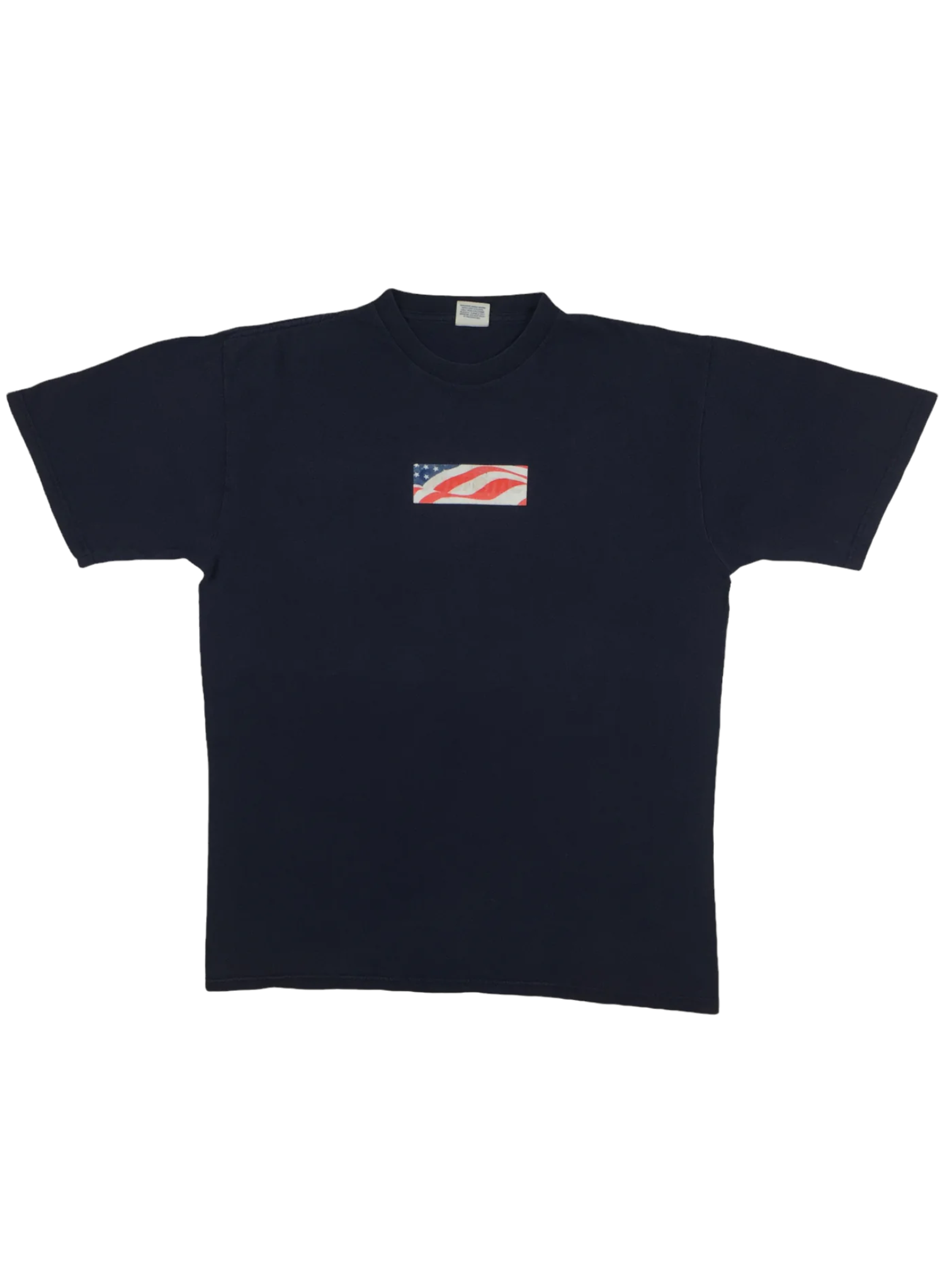 2002 Supreme 9/11 Navy Box Logo Tee
