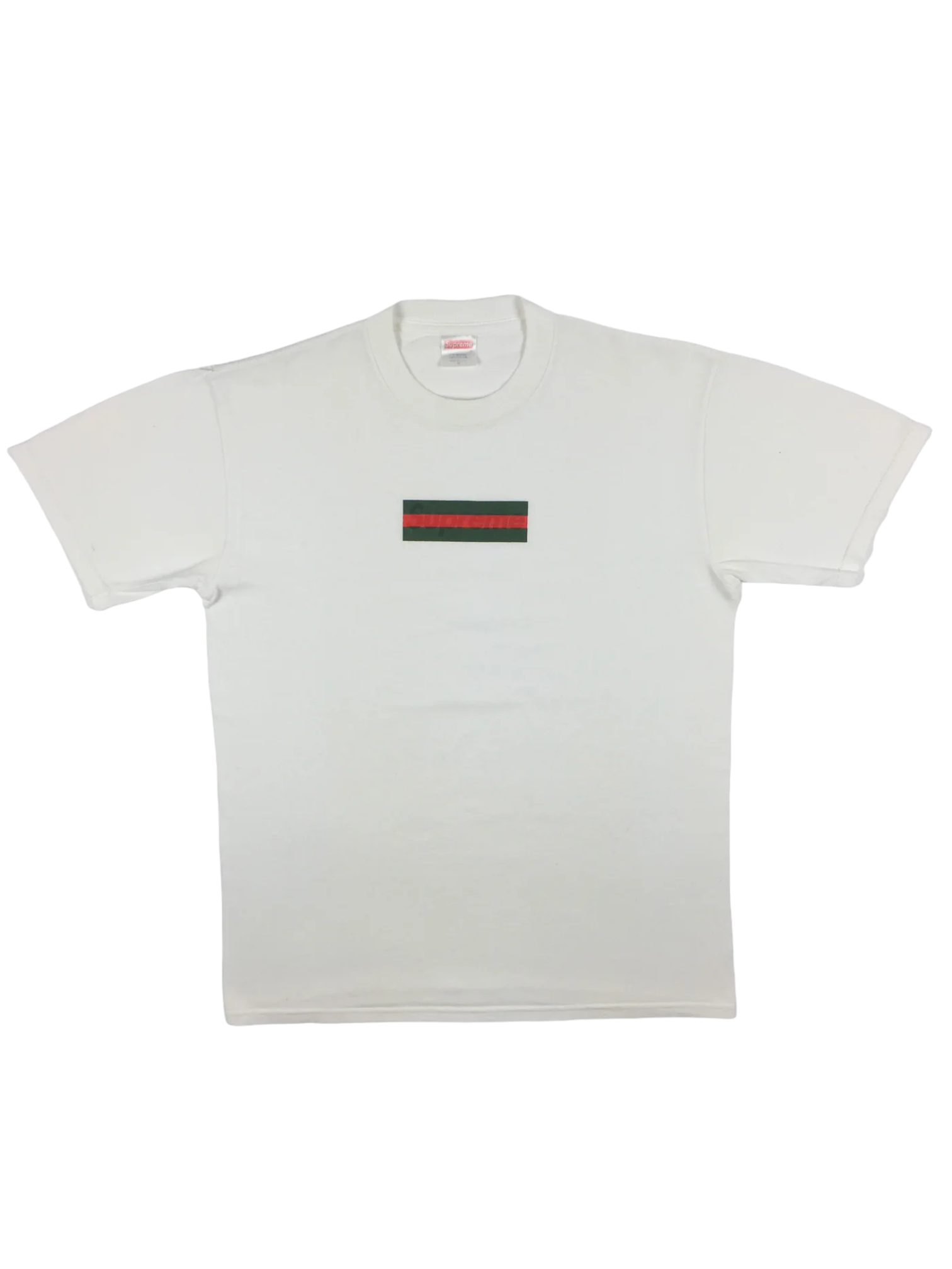 2000 Supreme Gucci White Box Logo Tee