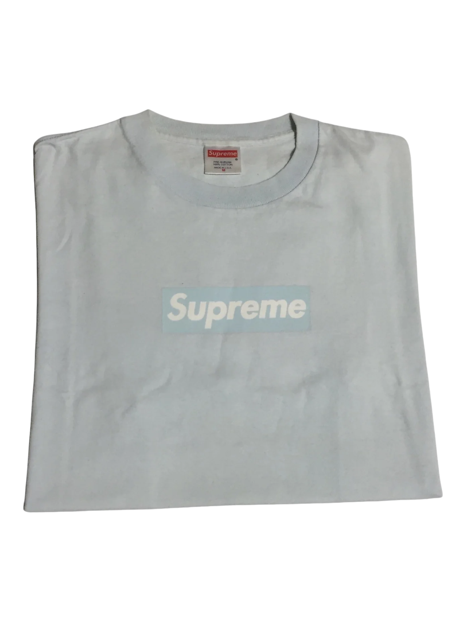 1999 Supreme Baby Blue Box Logo Tee