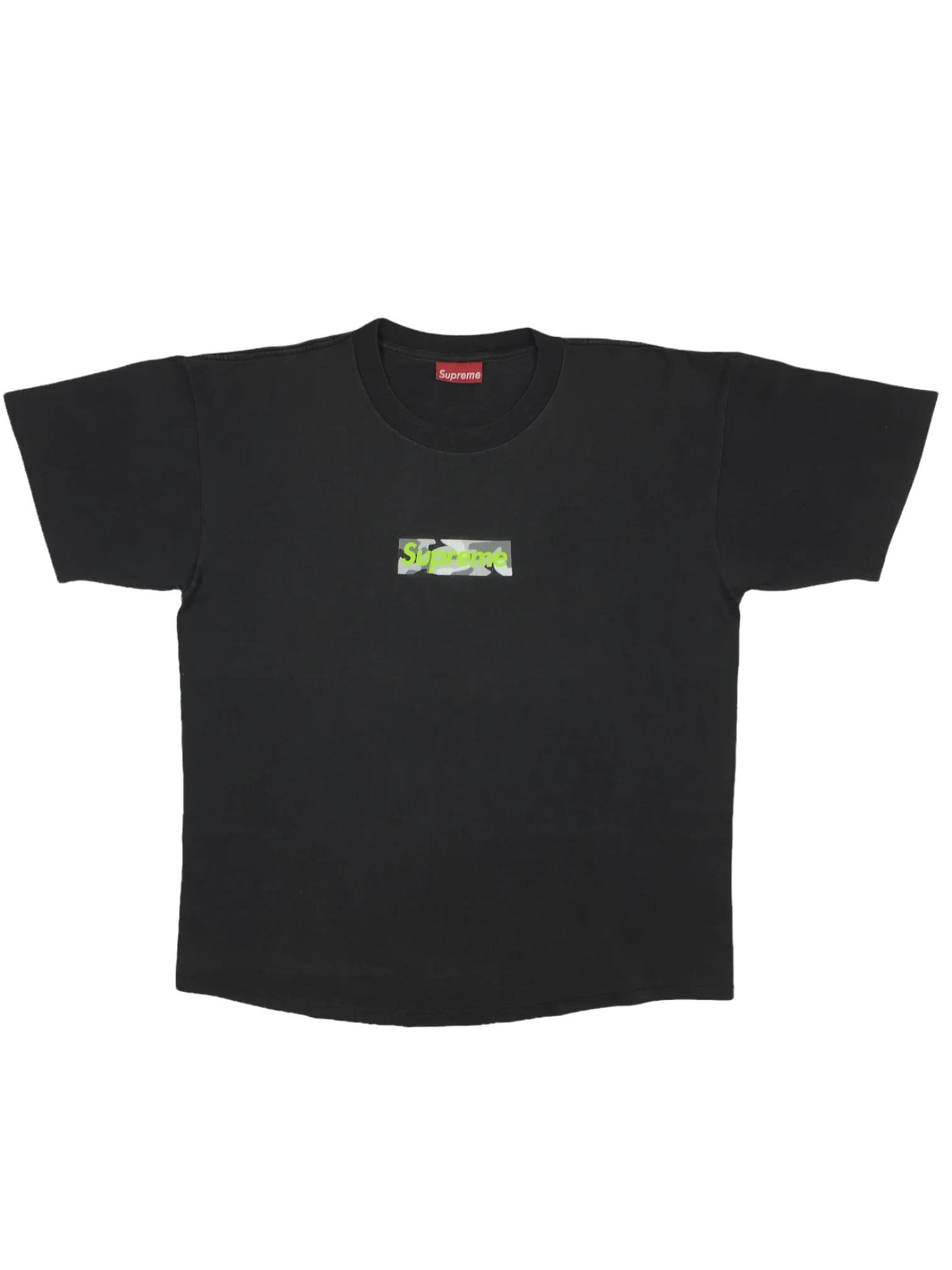 1997 Supreme Marble Black Box Logo Tee