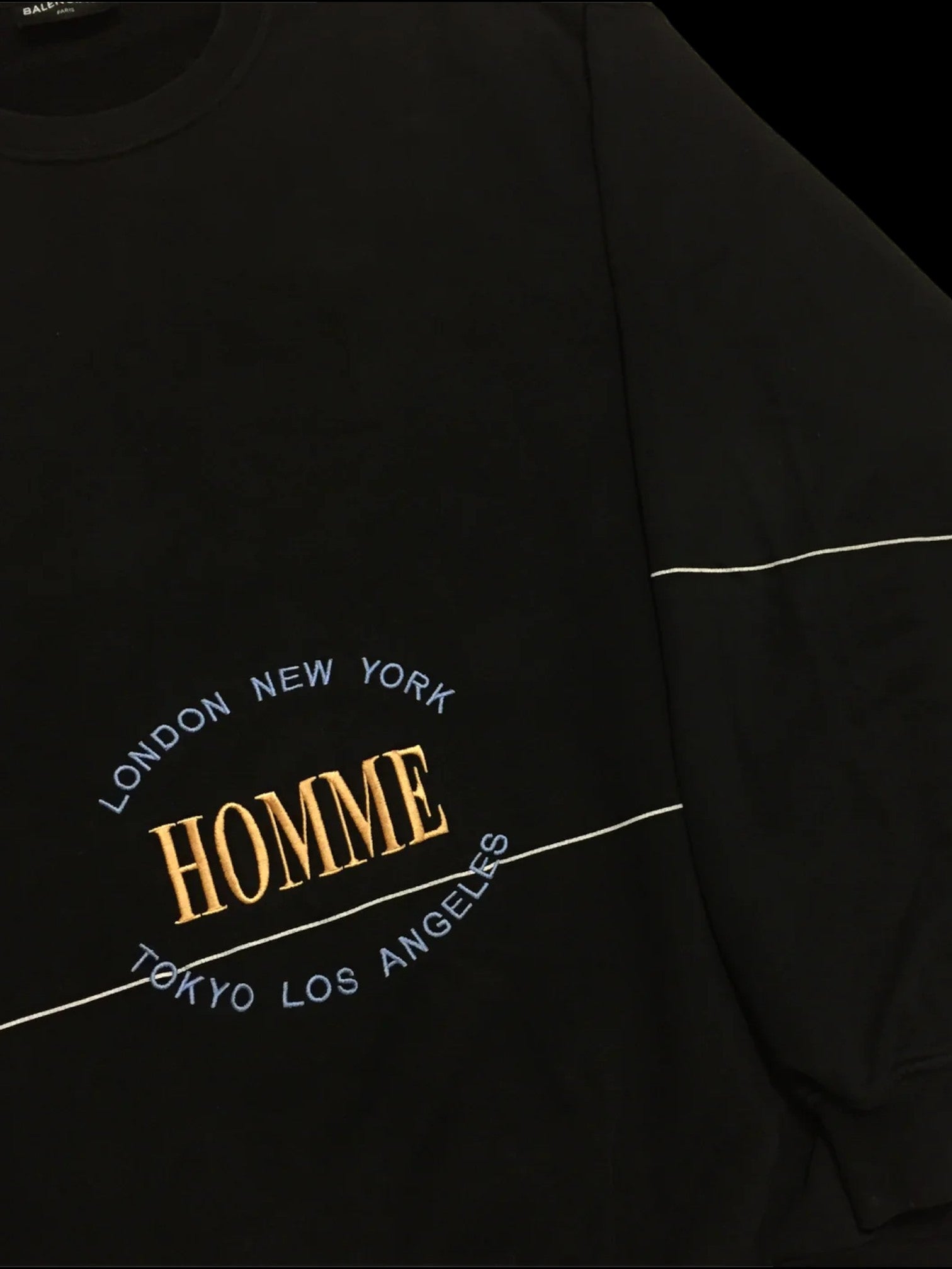 Balenciaga Worldwide Homme Black Sweater