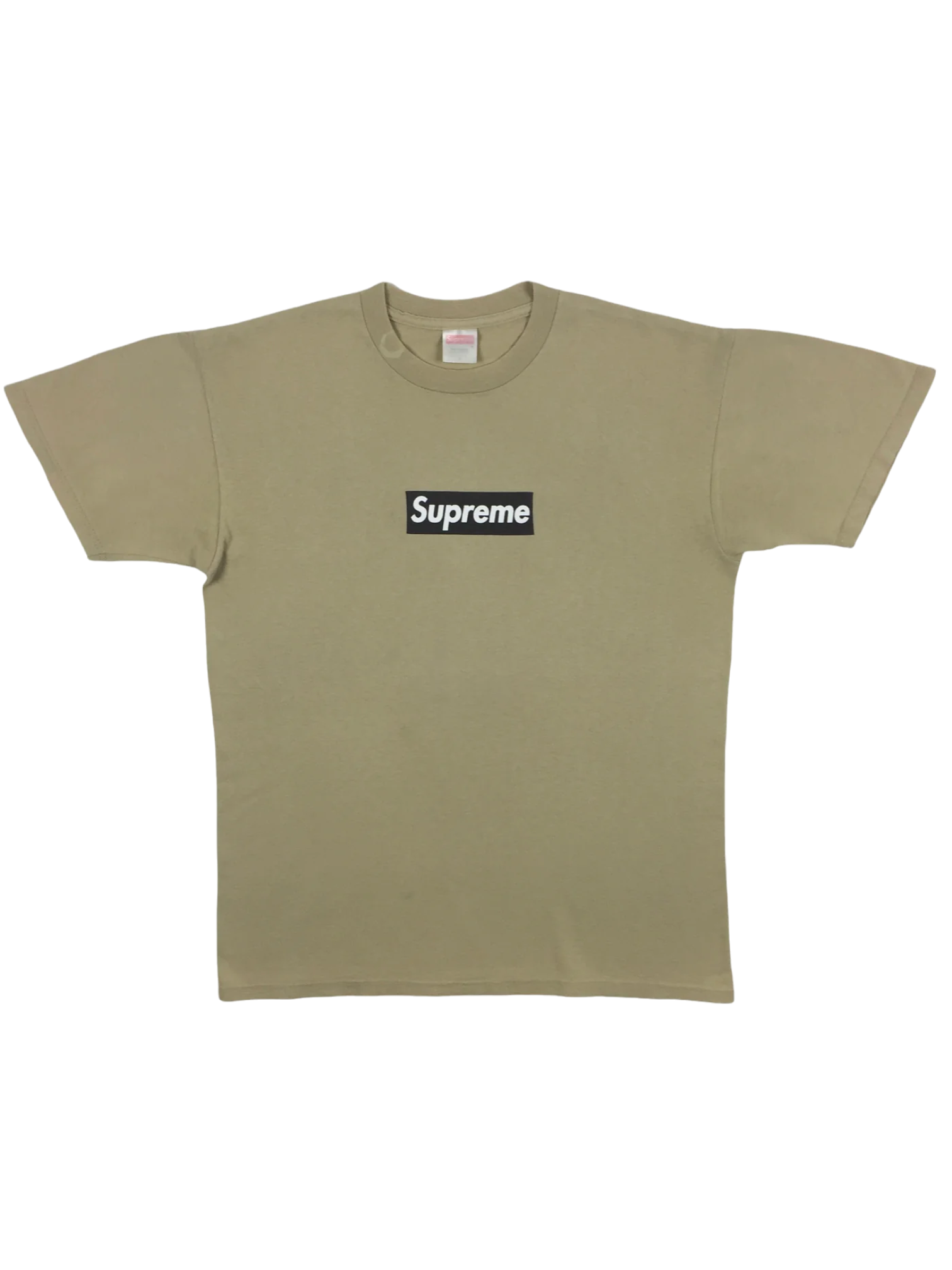 1998 Supreme Tan Brown Box Logo Tee