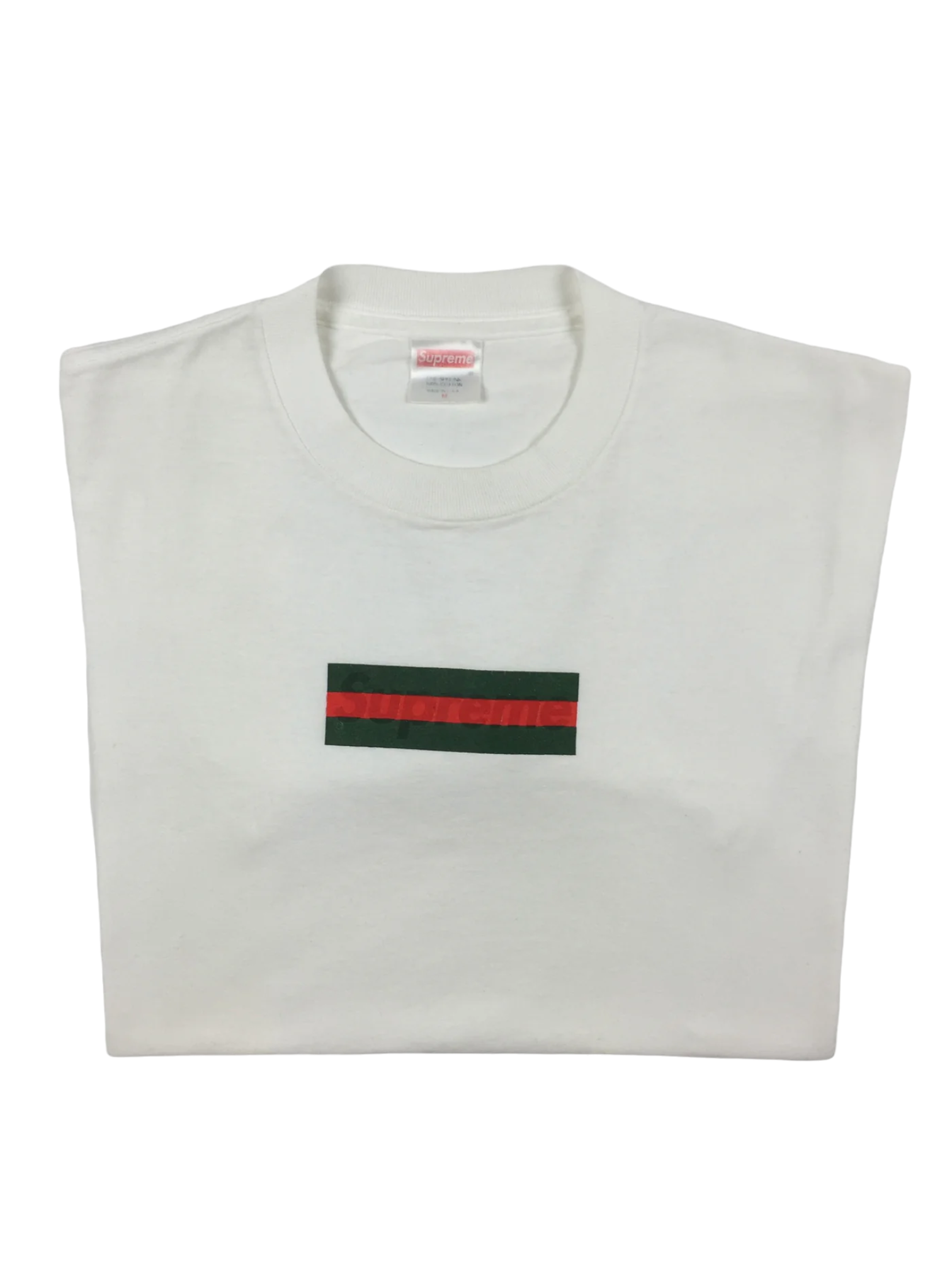 2000 Supreme Gucci White Box Logo Tee