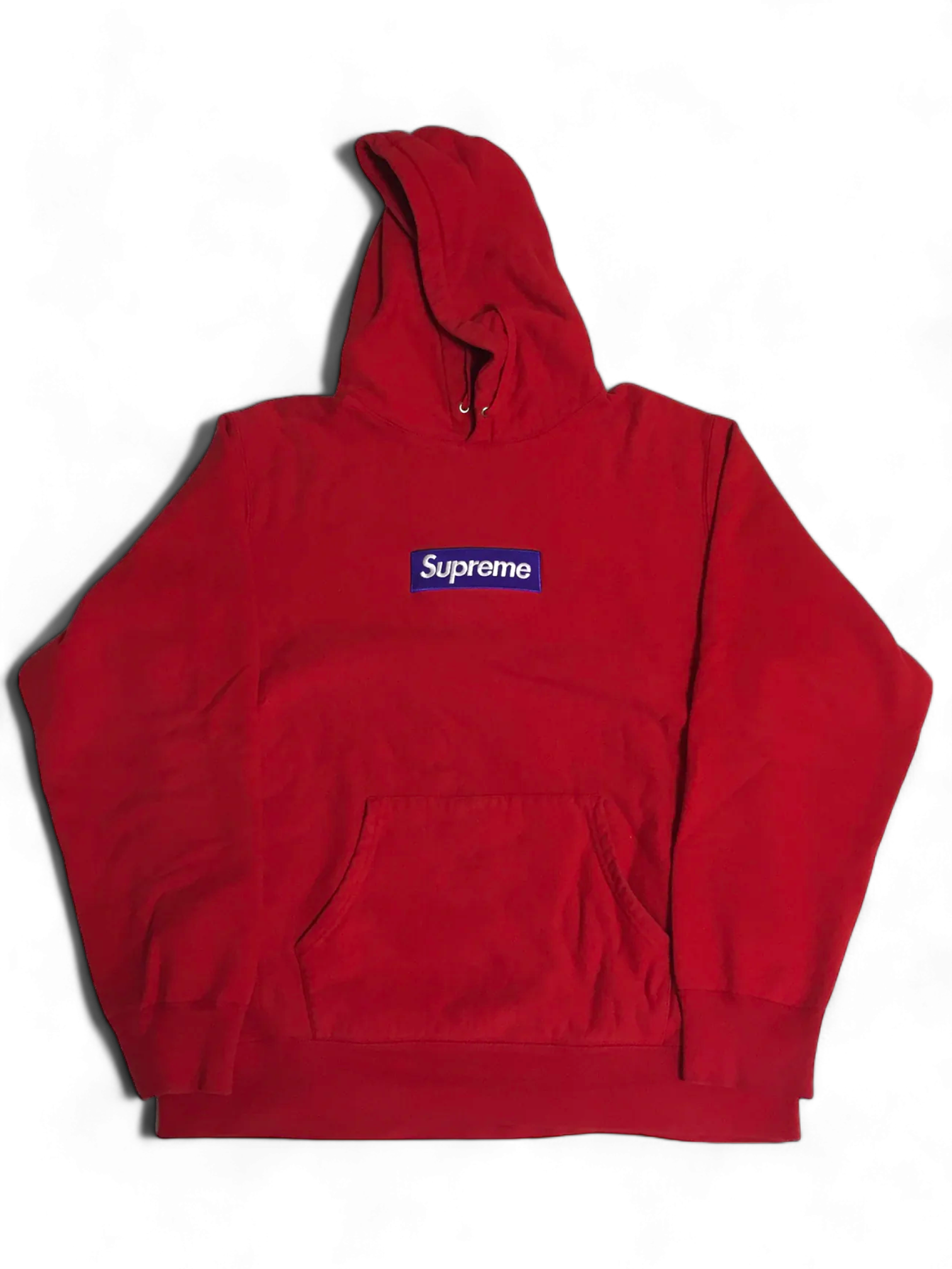 2017 Supreme Purple Red Box Logo Hoodie