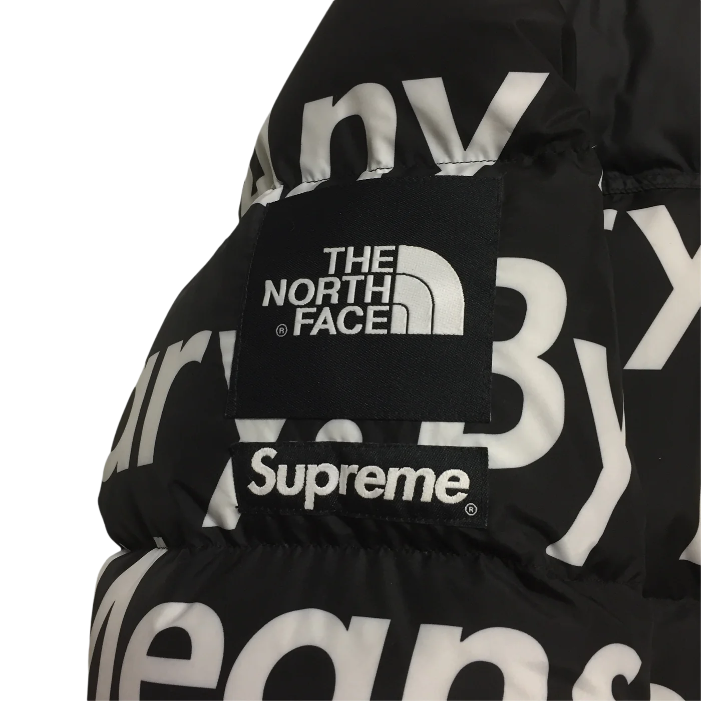 2015 Supreme x The North Face By Any Means Necessary Black Nuptse