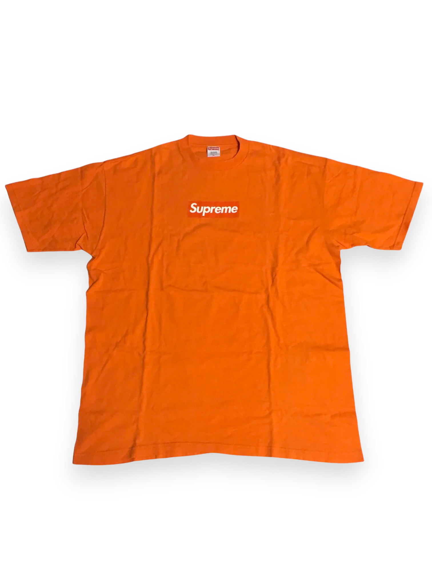 2003 Supreme Orange Tonal Box Logo Tee