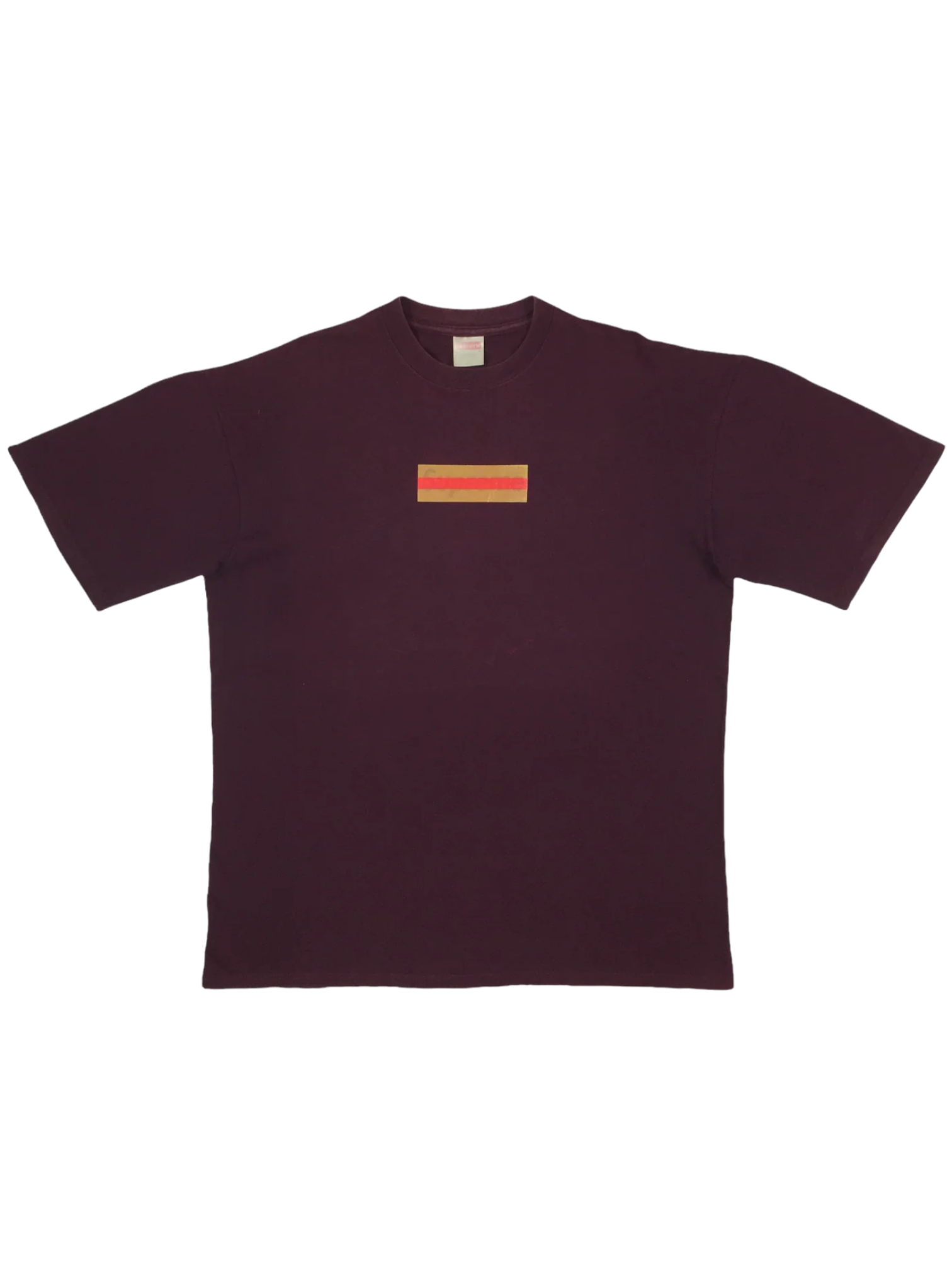 2000 Supreme Gucci Burgundy Box Logo Tee