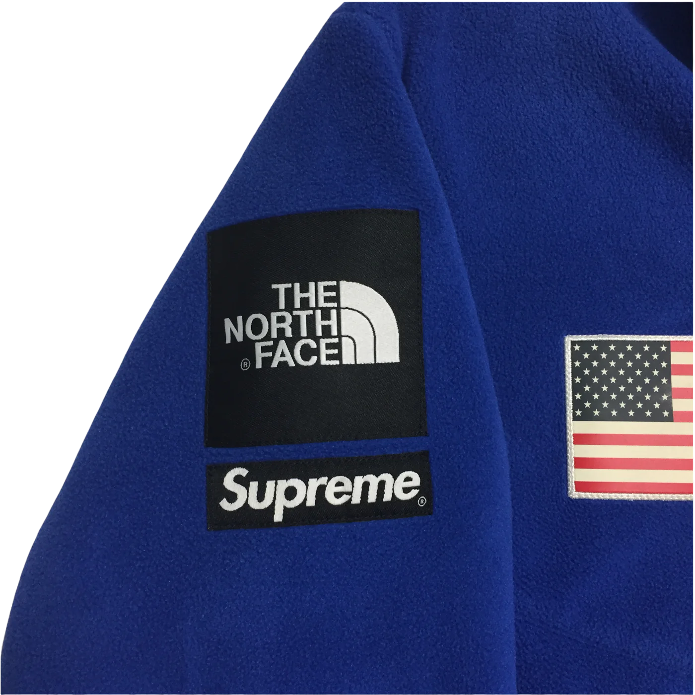 2017 Supreme x The North Face Blue Antarctica Fleece