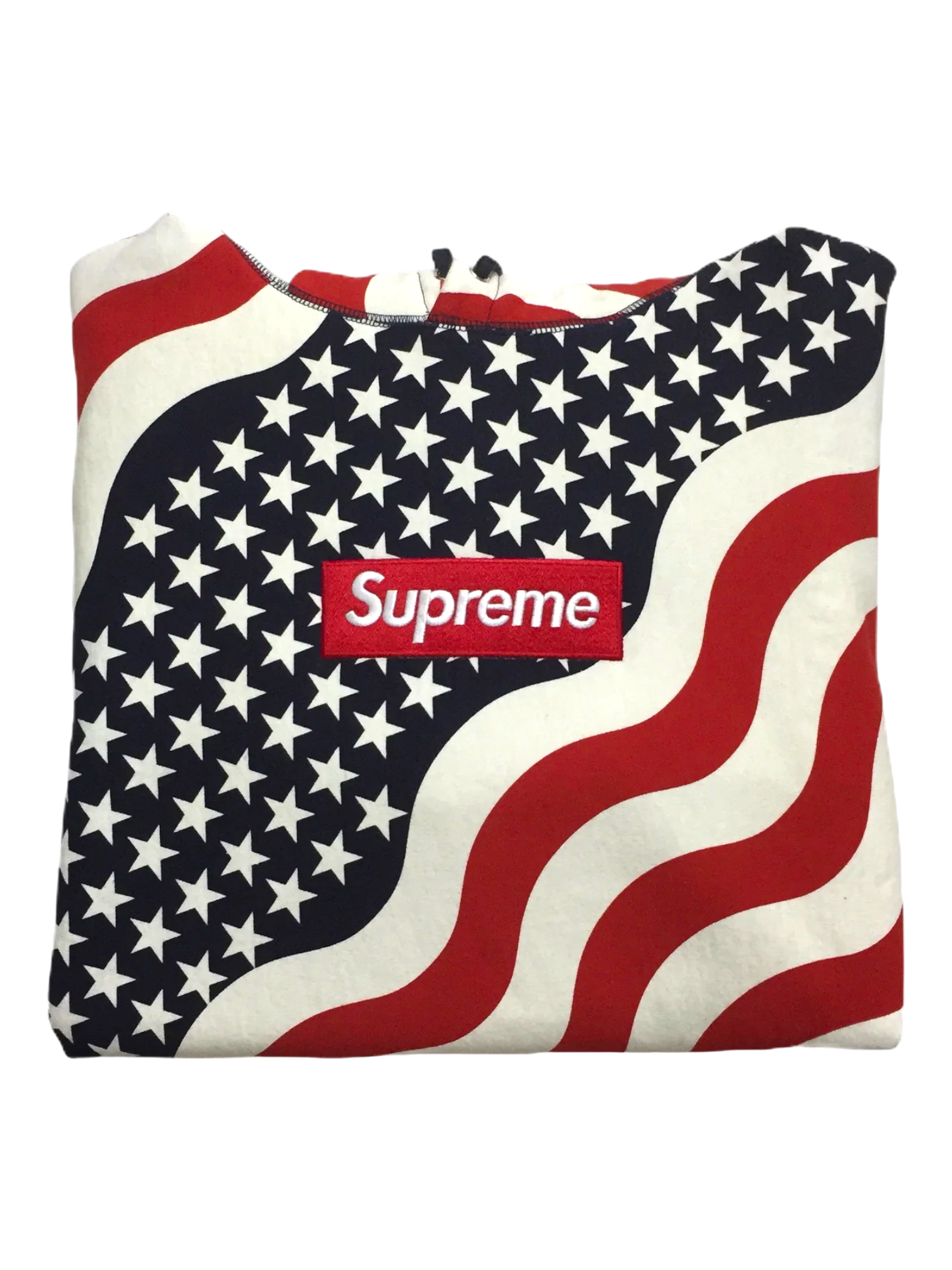 2014 Supreme USA Flag Box Logo Hoodie