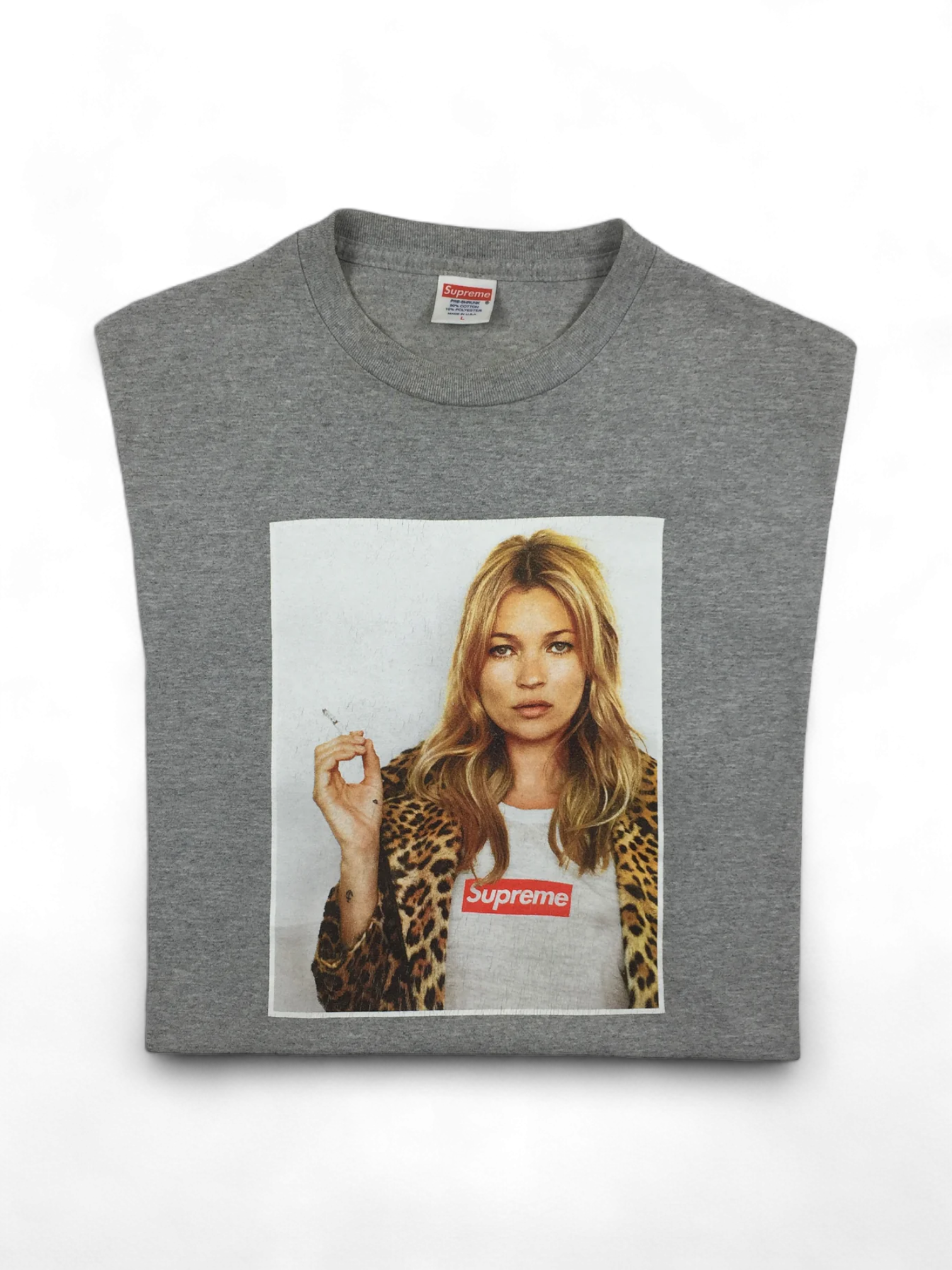 2012 Supreme Kate Moss Grey Photo Tee