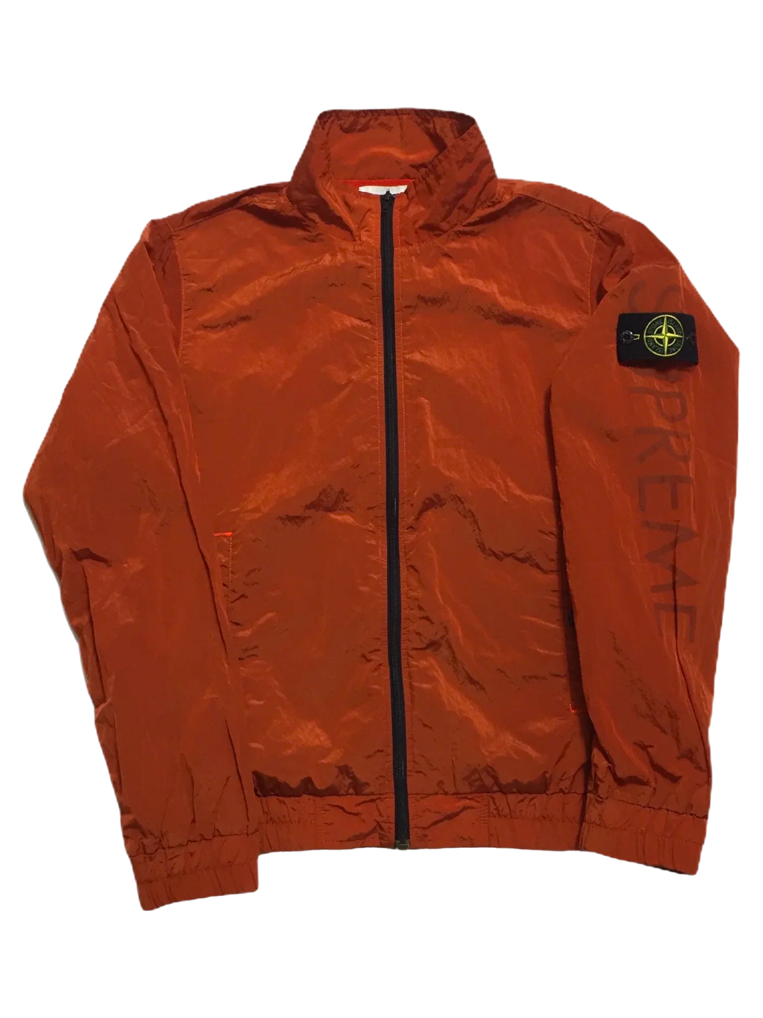 2016 Supreme x Stone Island Orange Nylon Metal Track Top