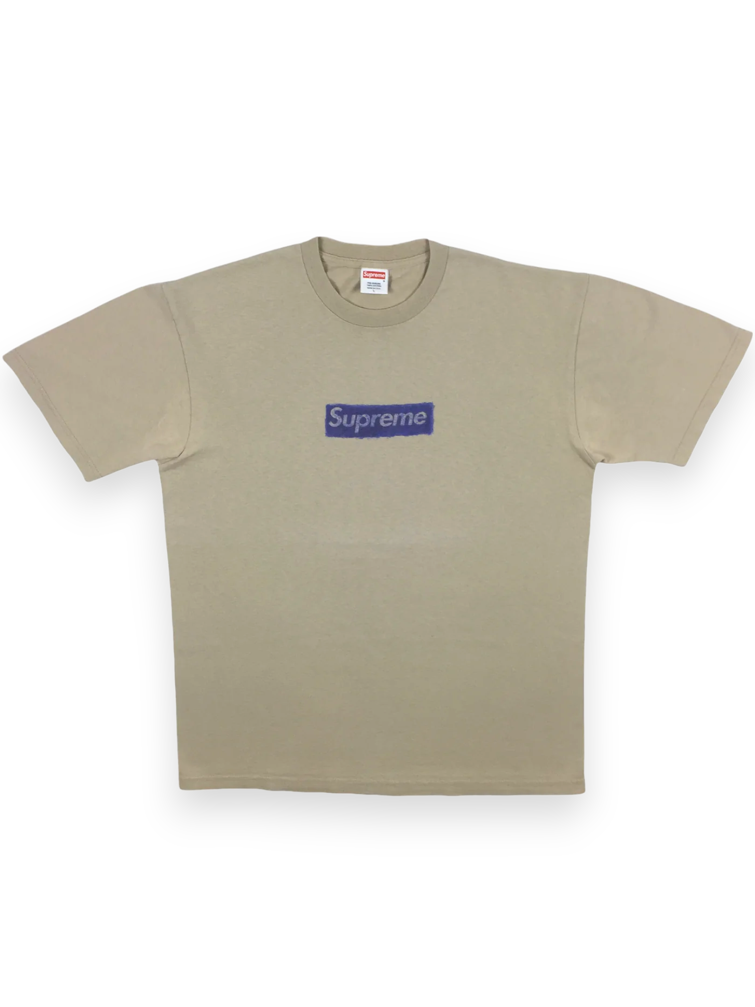 2004 Supreme Molodkin Tan Box Logo Tee
