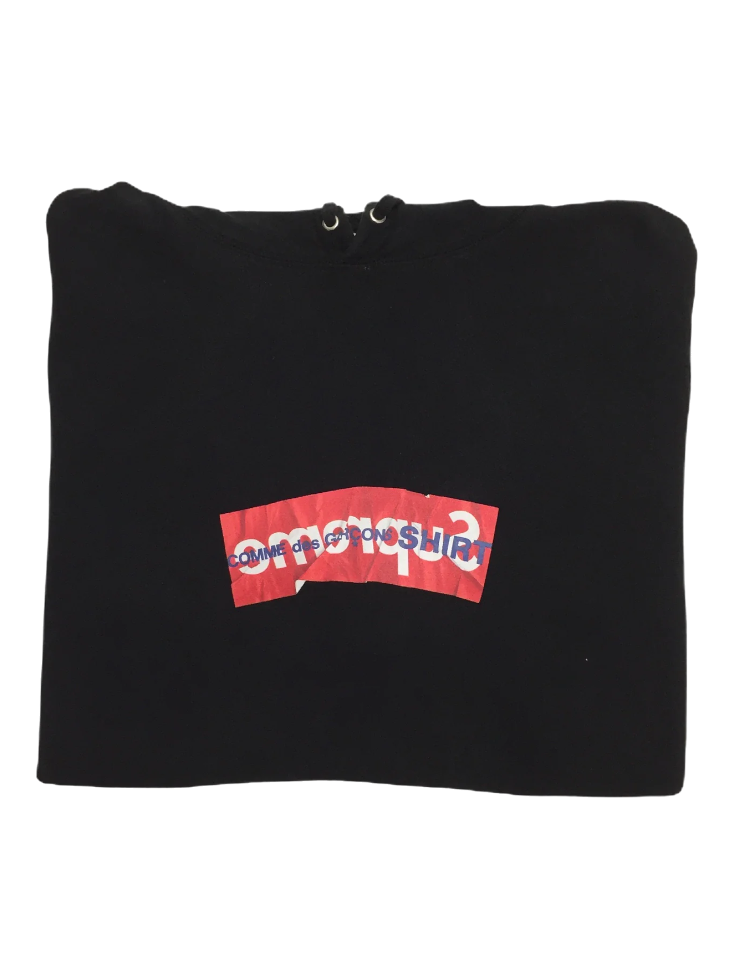 2017 Supreme x CDG Black Box Logo Hoodie