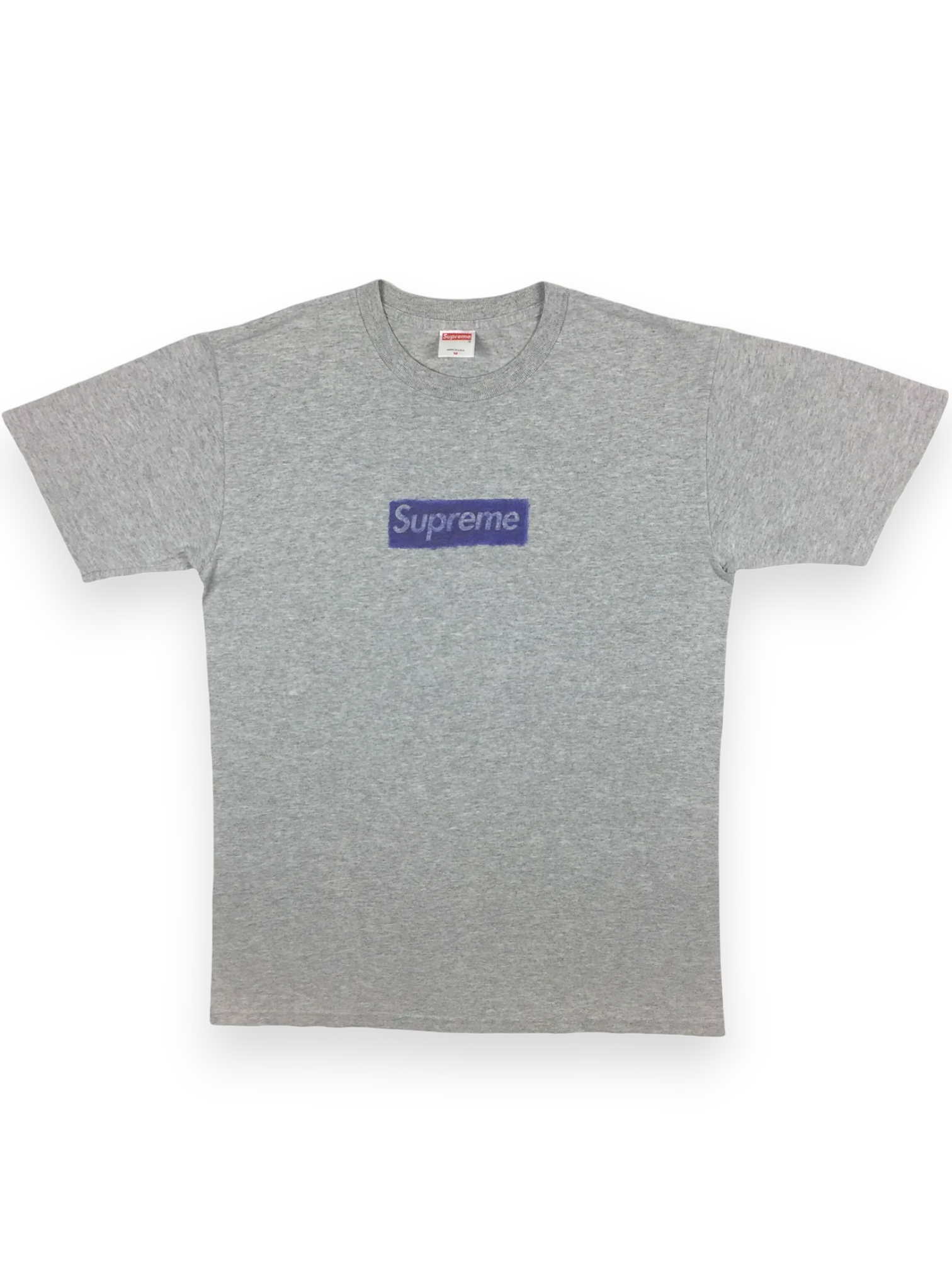 2004 Supreme Molodkin Grey Box Logo Tee
