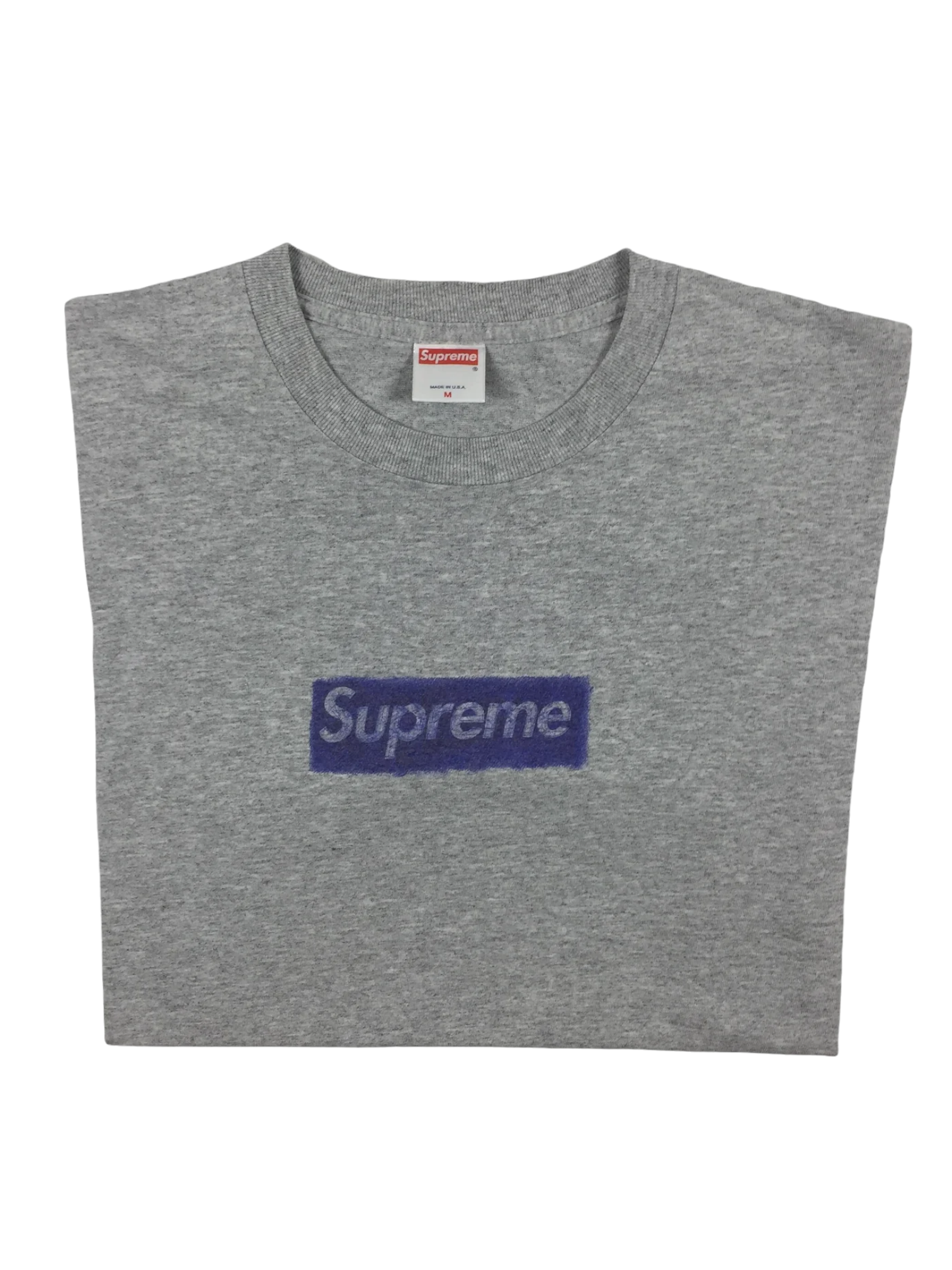 2004 Supreme Molodkin Grey Box Logo Tee