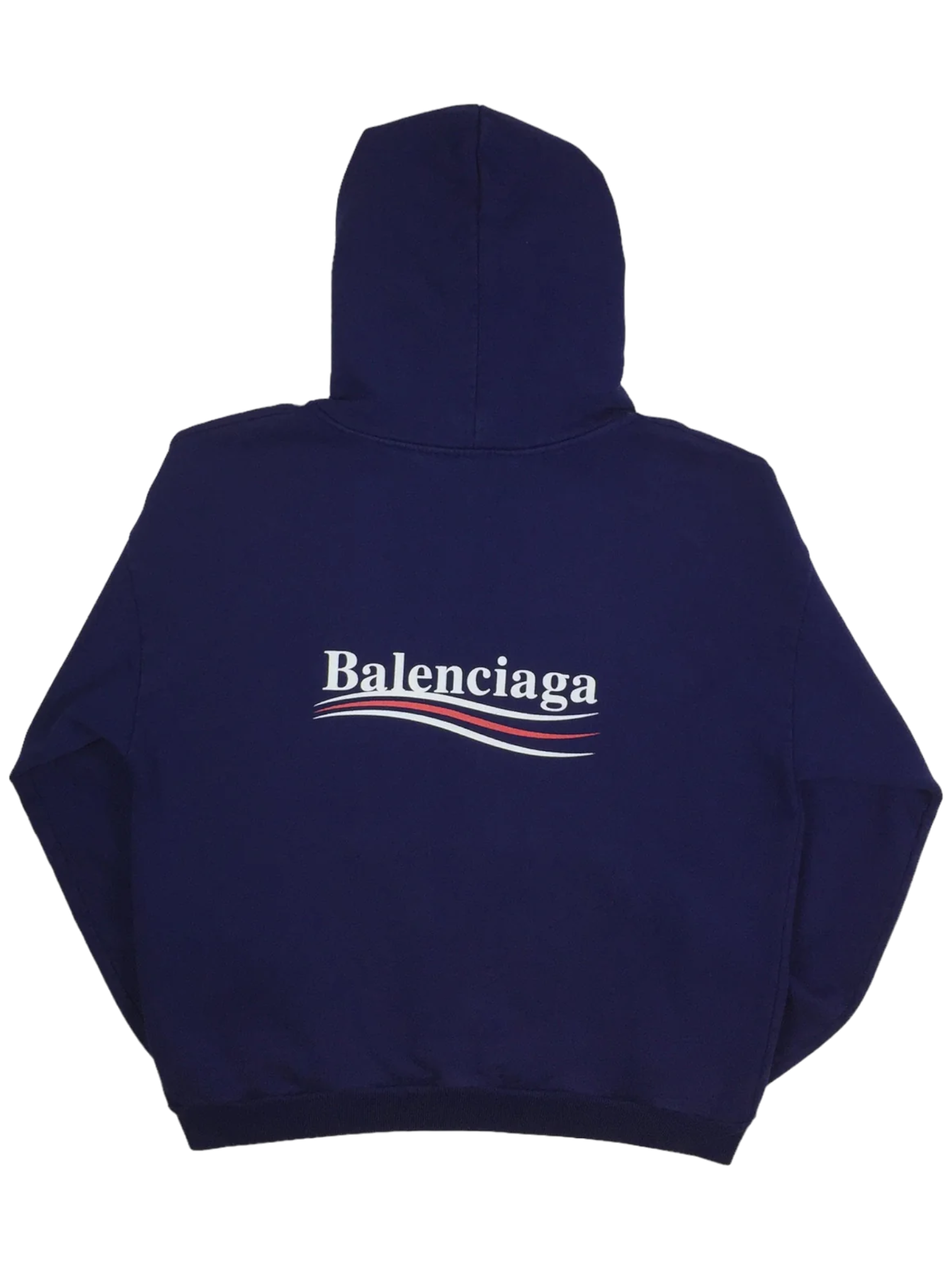 Balenciaga Navy Political Campaign Hoodie