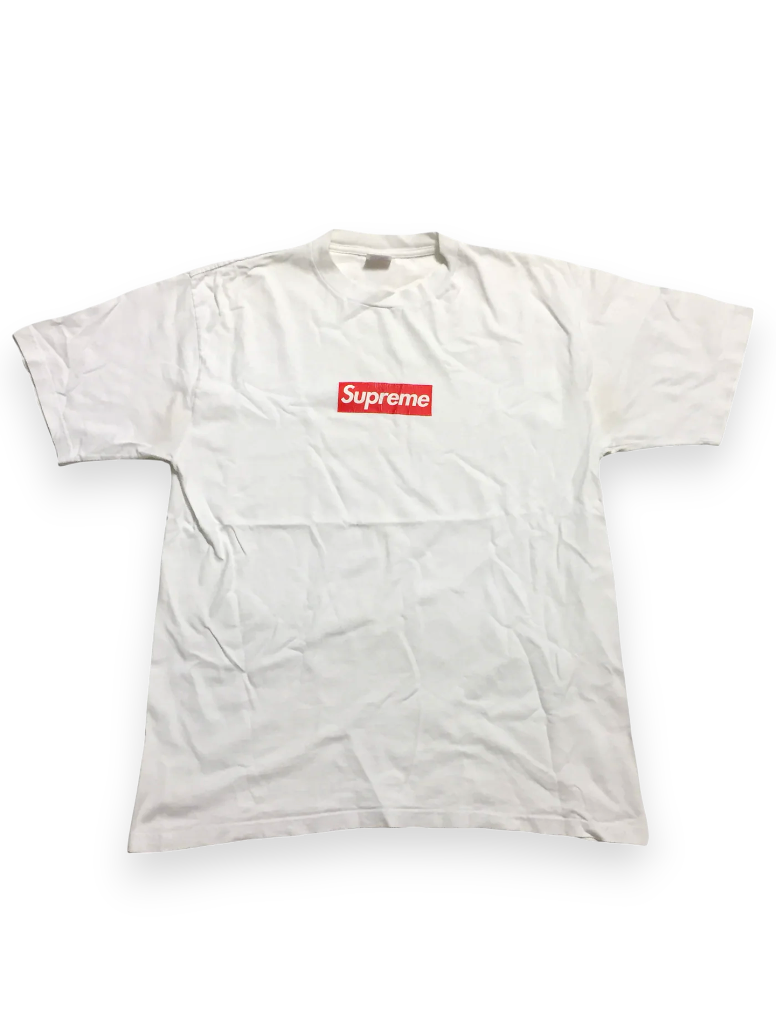 2003 Supreme Red White Box Logo Tee
