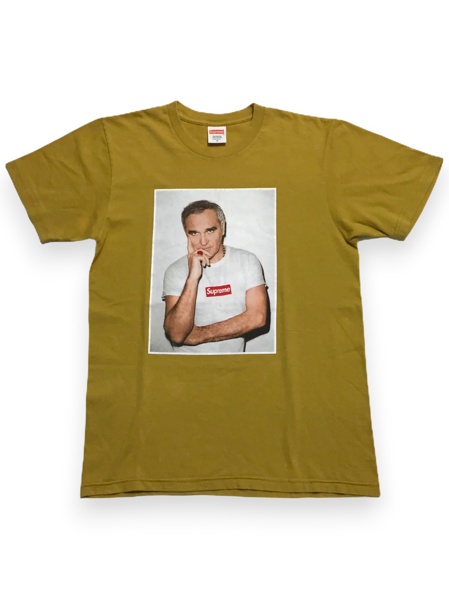 2016 Supreme Morrissey Mustard Photo Tee