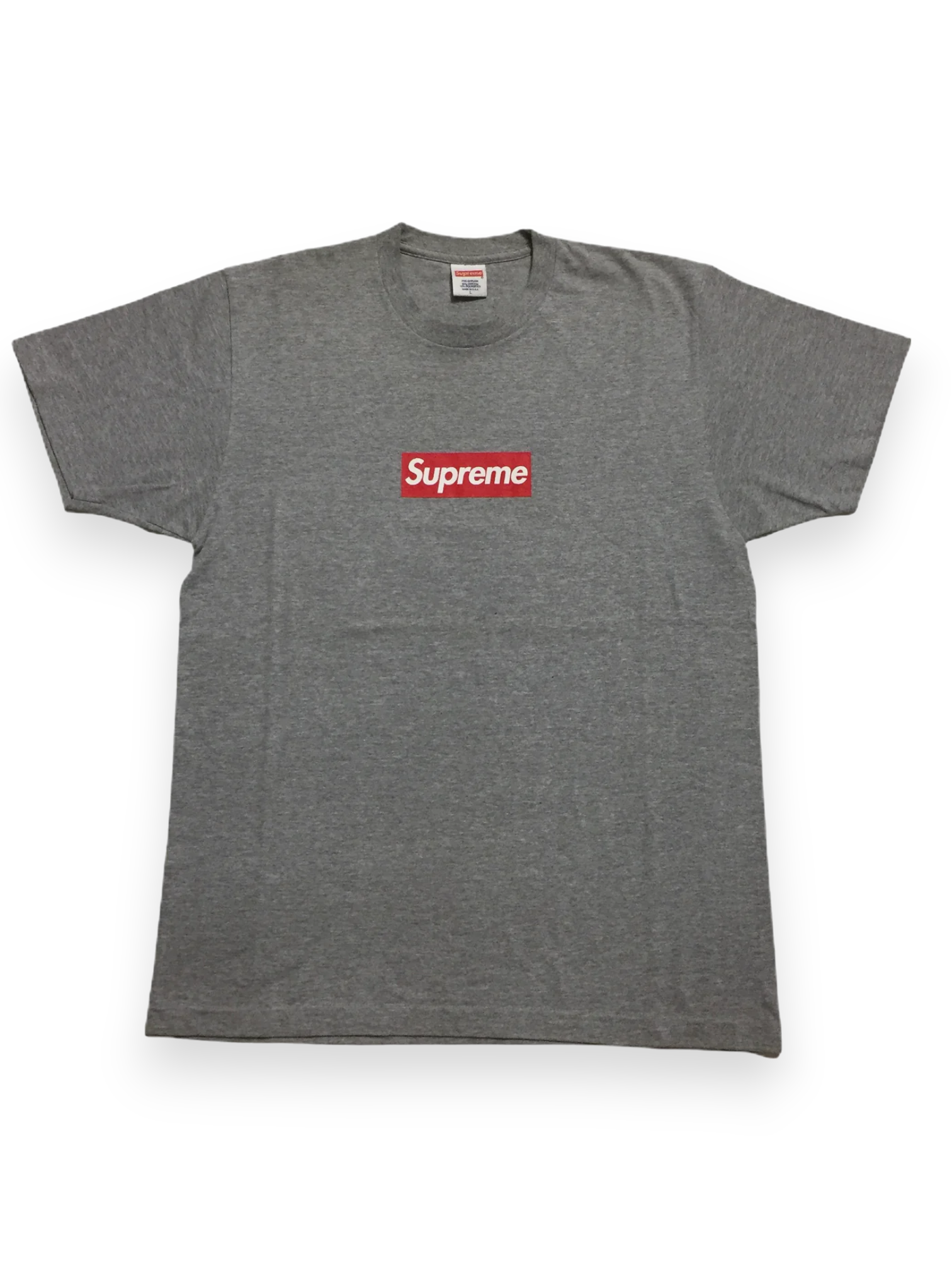 2014 Supreme 20th Anniversary Grey Box Logo Tee