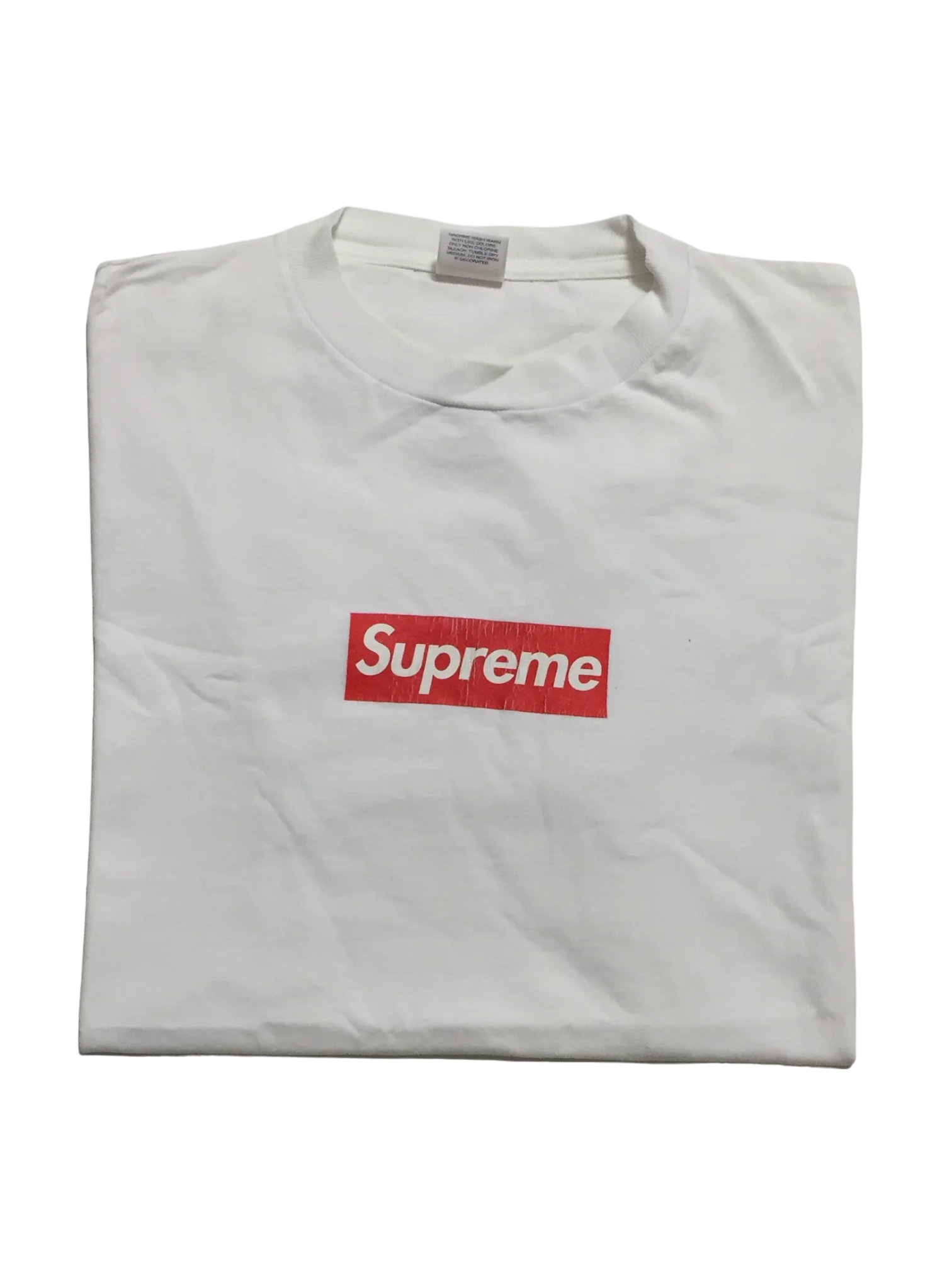 2003 Supreme Red White Box Logo Tee