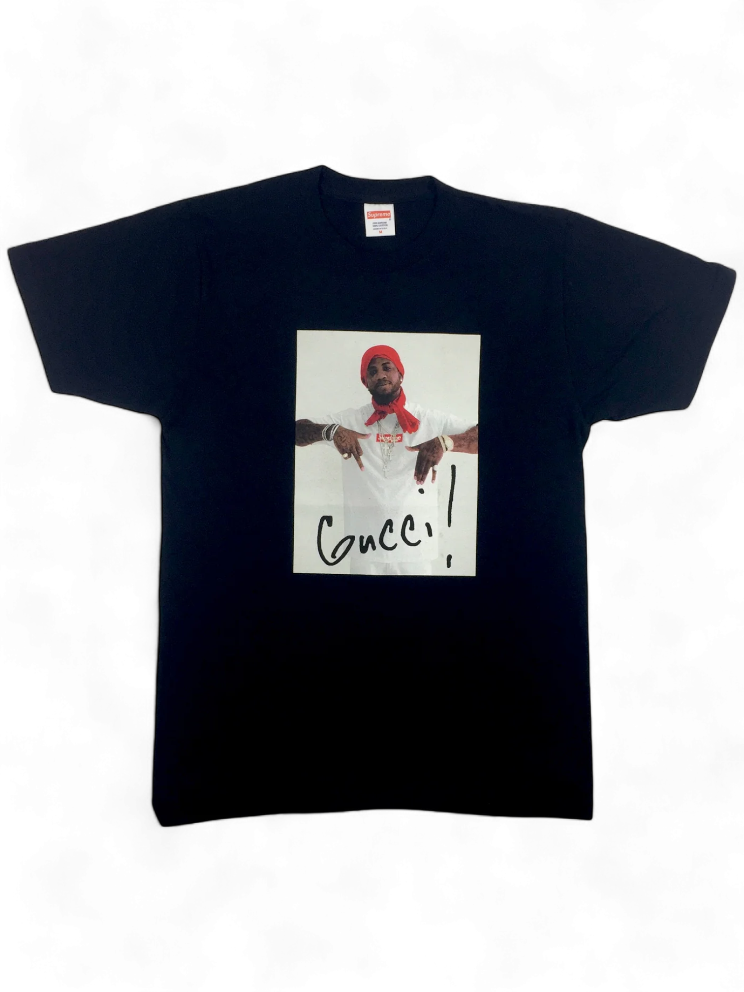 2016 Supreme Gucci Mane Black Photo Tee