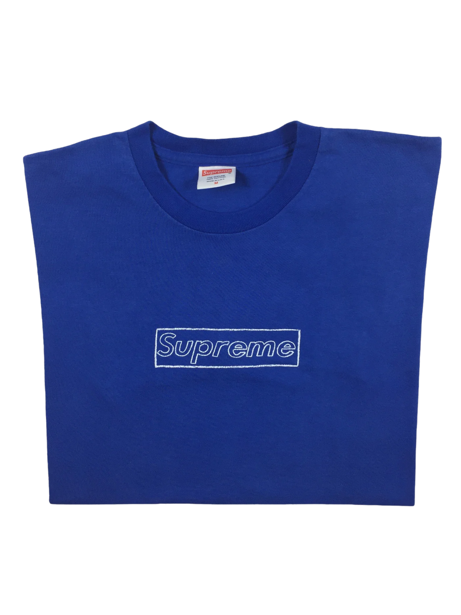 2002 Supreme KAWS Blue Box Logo Tee