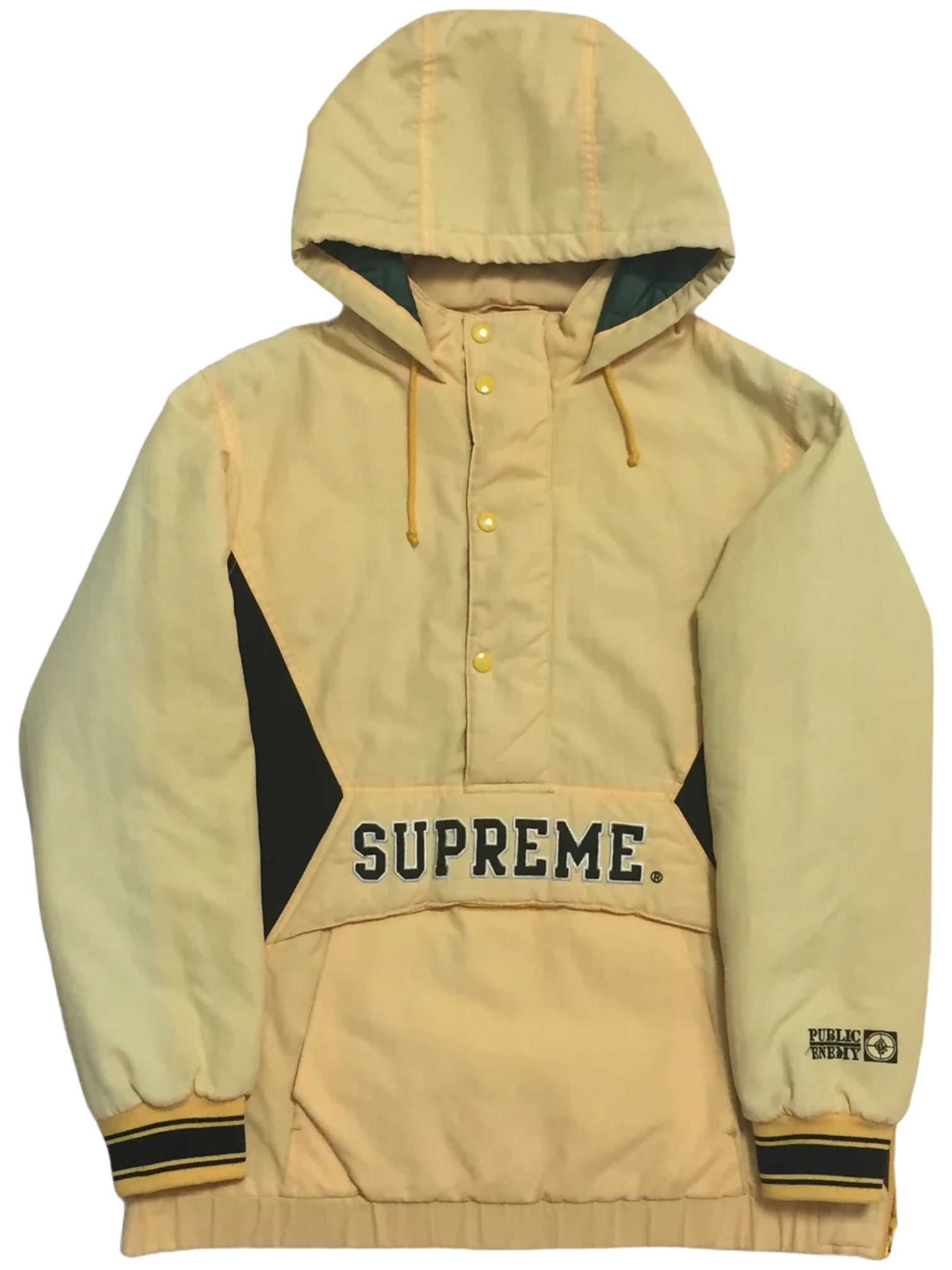 2006 Supreme x Public Enemy Yellow Starter Pullover Jacket