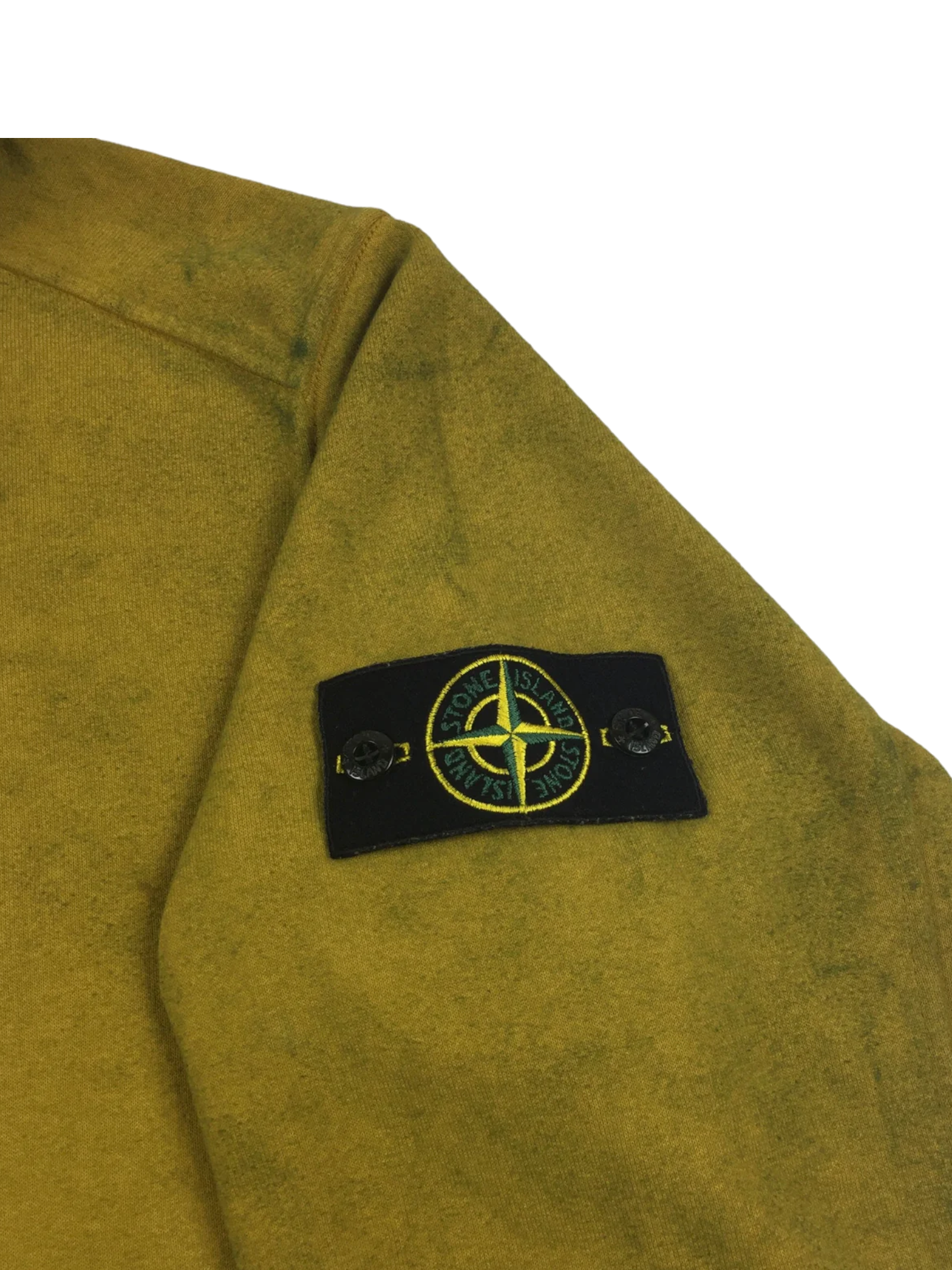 2019 Supreme x Stone Island Yellow Mustard Hoodie