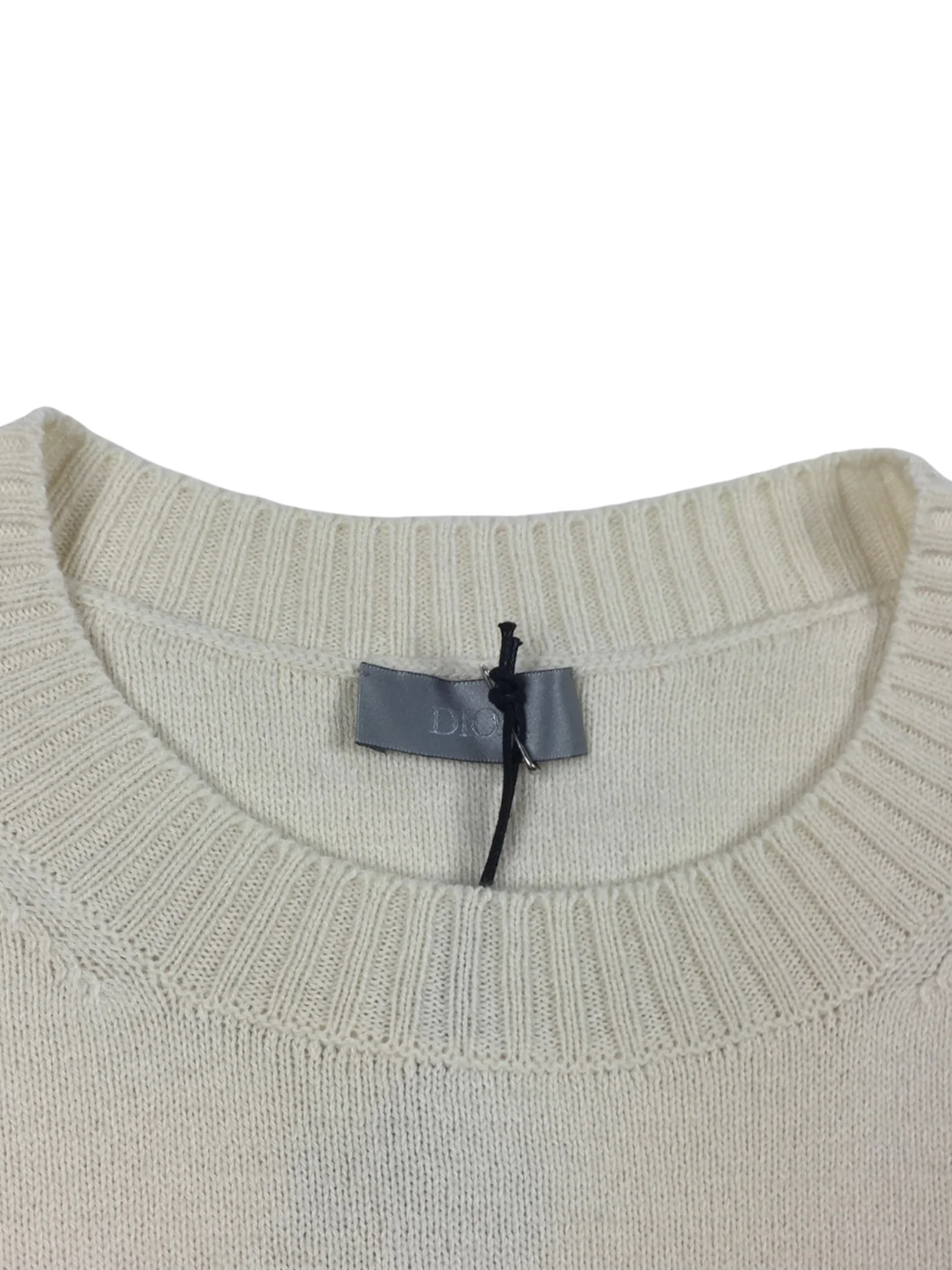 Dior x Air Jordan Cream Knit Cashmere Crewneck