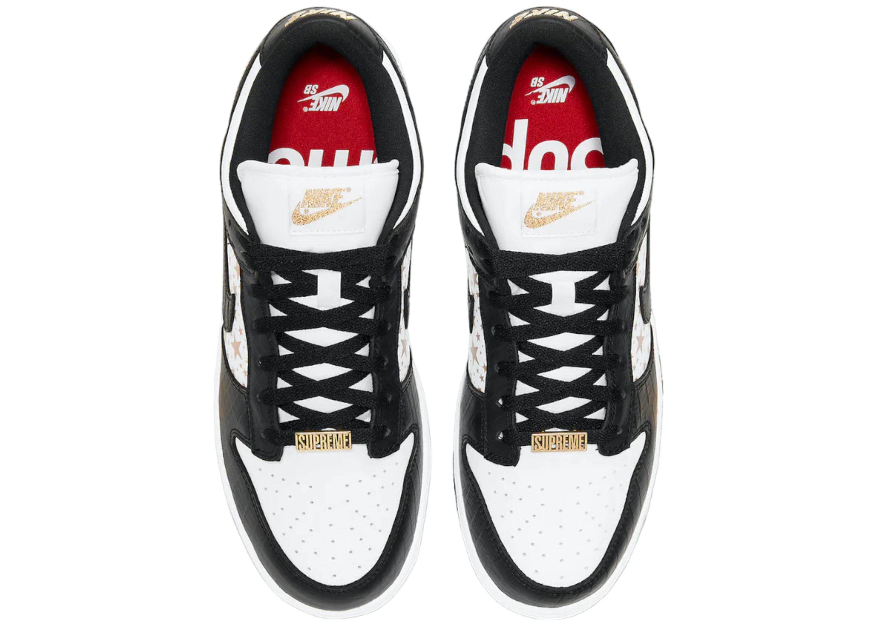 NIKE SB DUNK LOW SUPREME STARS BLACK