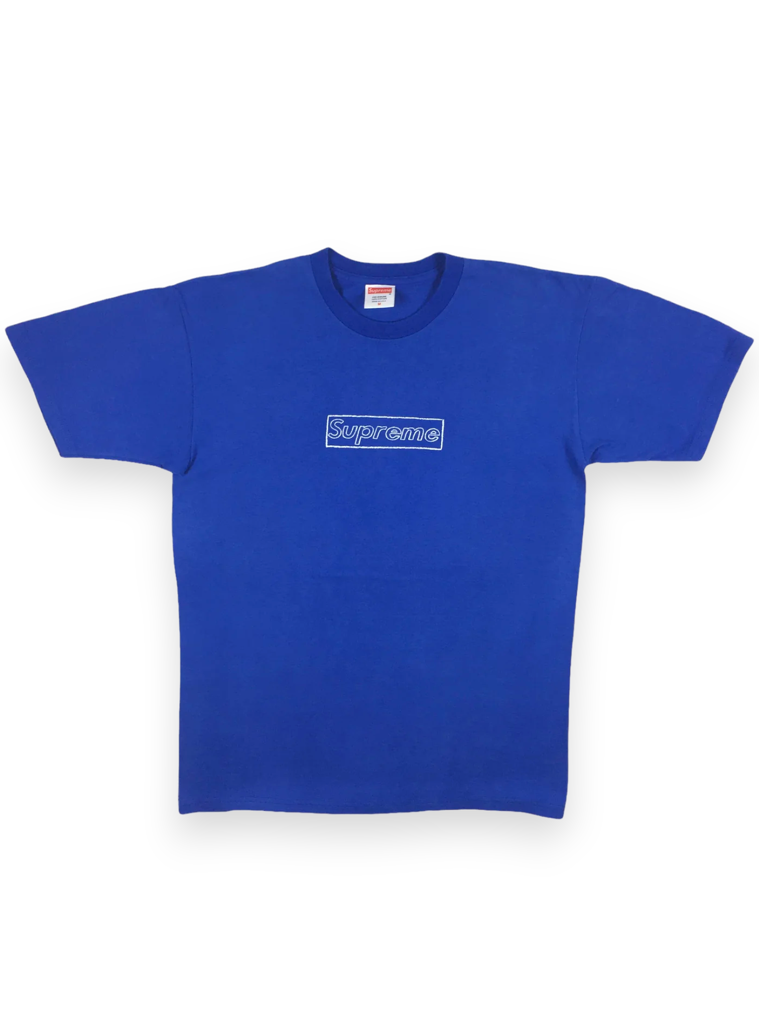 2002 Supreme KAWS Blue Box Logo Tee