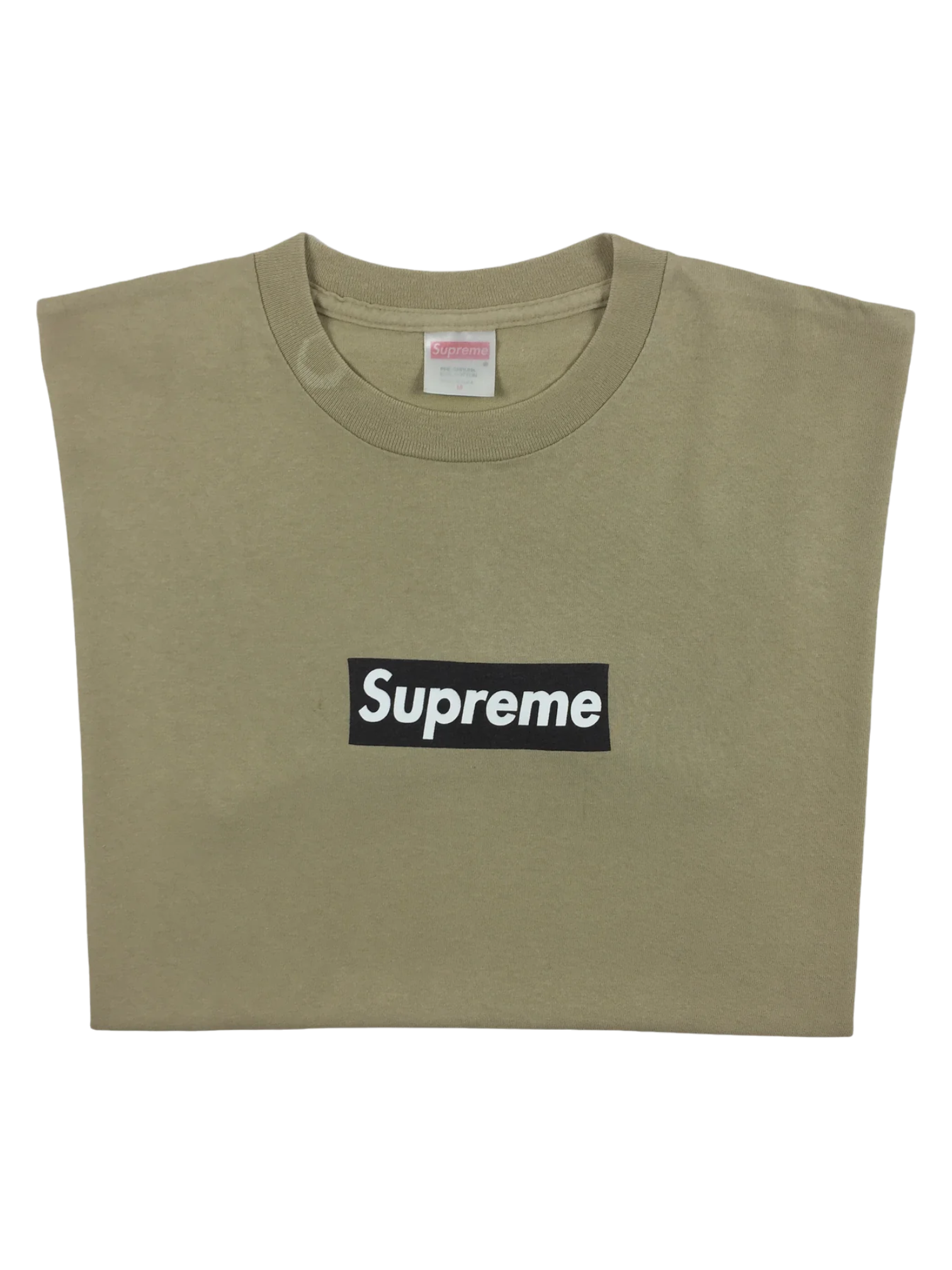1998 Supreme Tan Brown Box Logo Tee