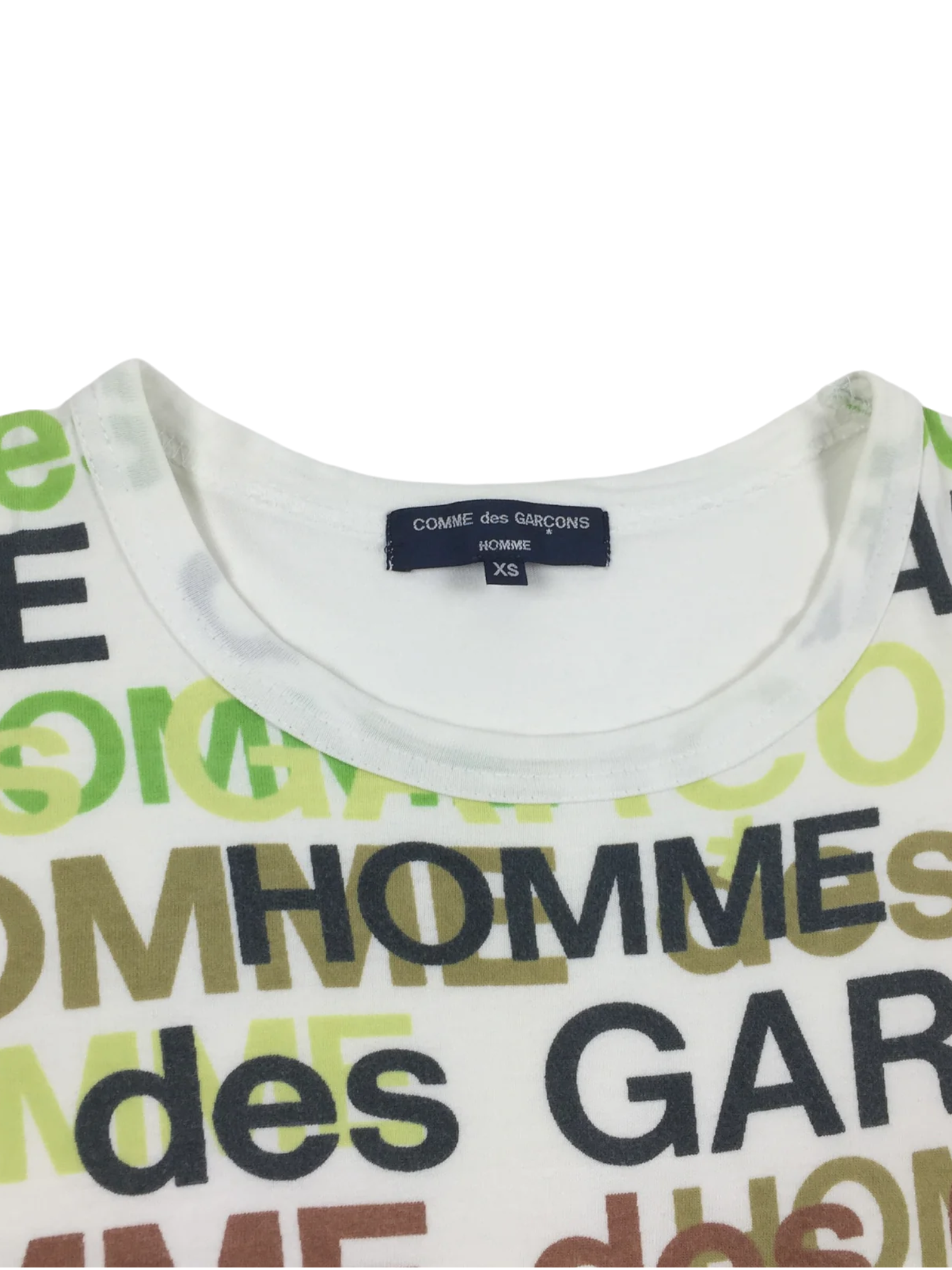 COMMEdesGARÇONS Homme Green White Tee