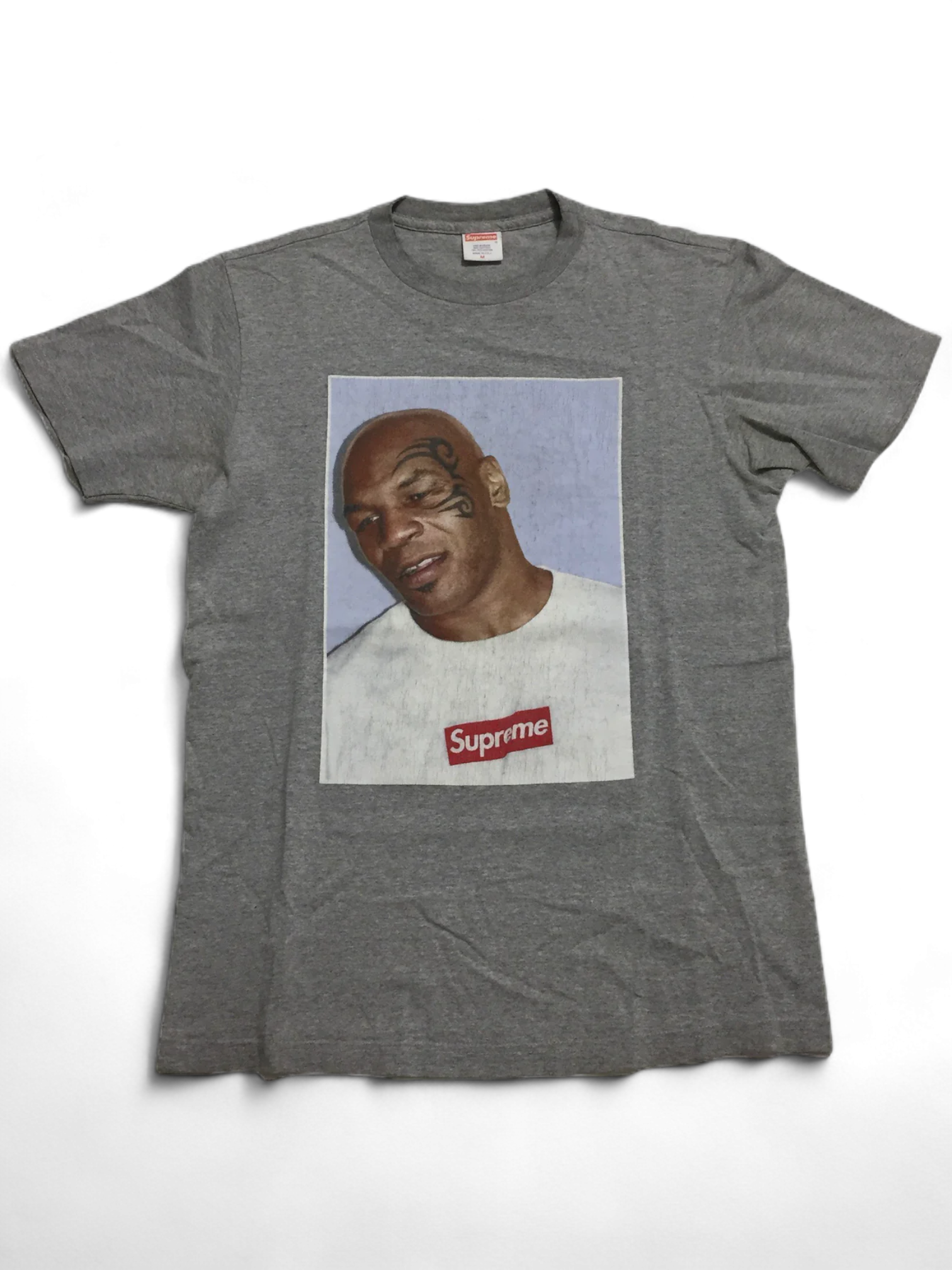 2007 Supreme Mike Tyson Grey Photo Tee