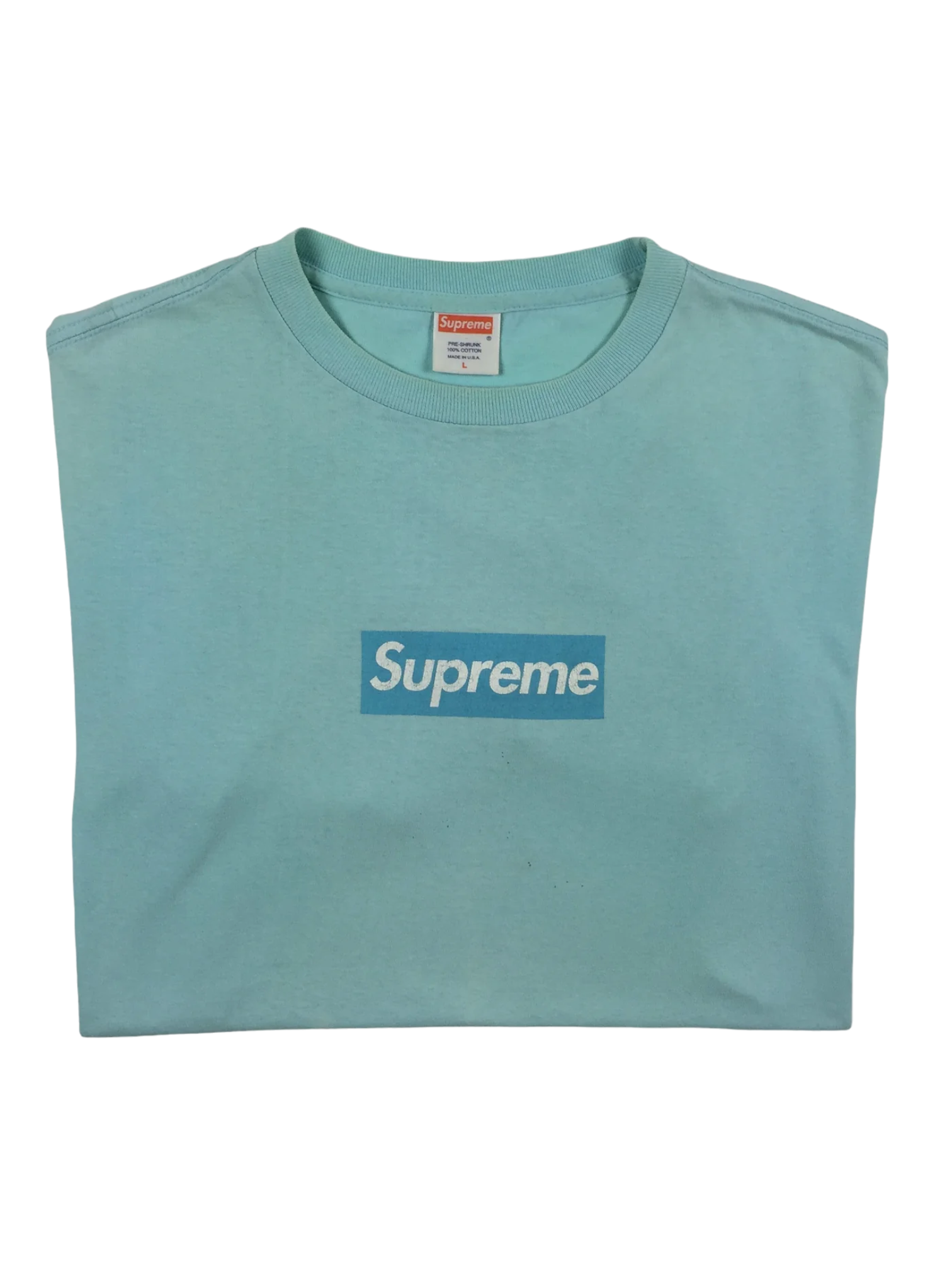 2003 Supreme Sky Blue Tonal Box Logo Tee